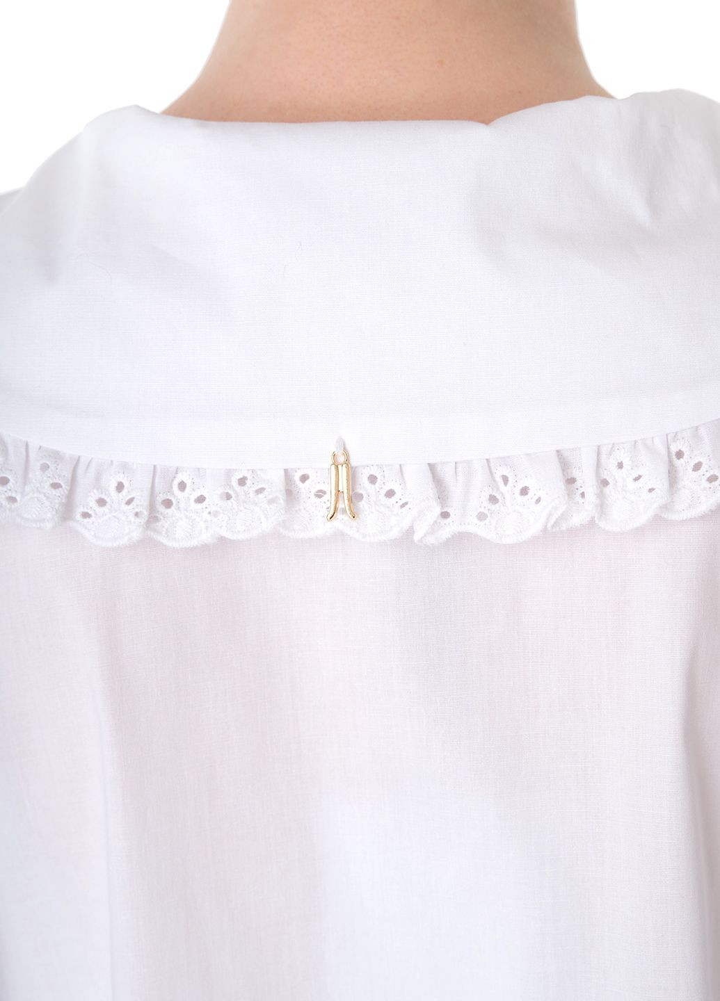 Белая кэжуал рубашка однотонная Joleen