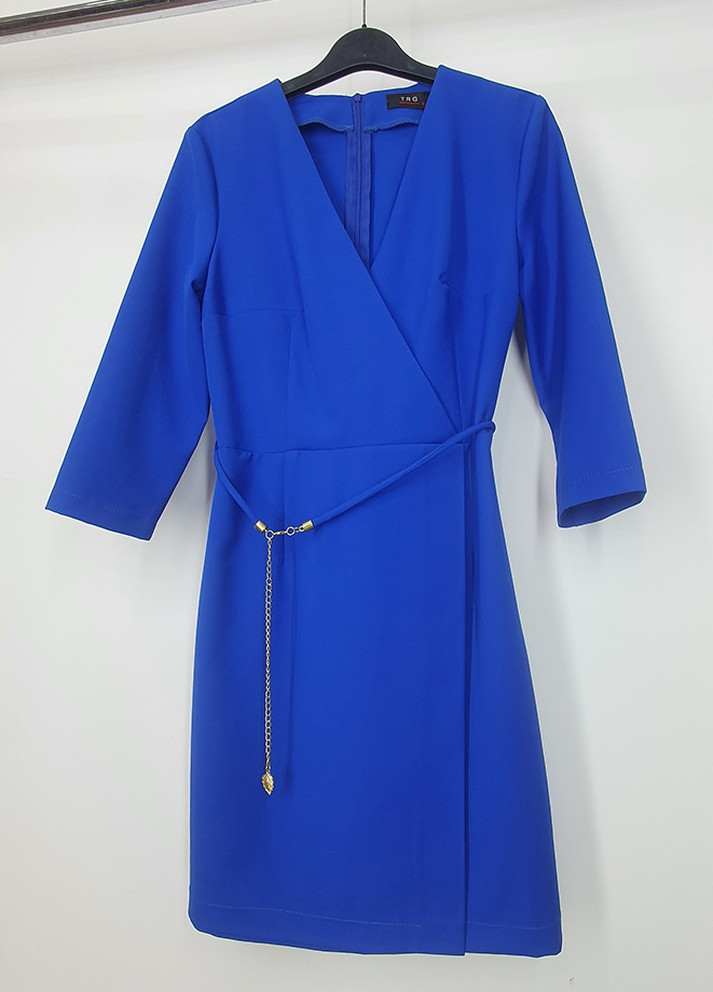 Синя вечірня сукня жіноча електрик 36 р. TRG однотонна
