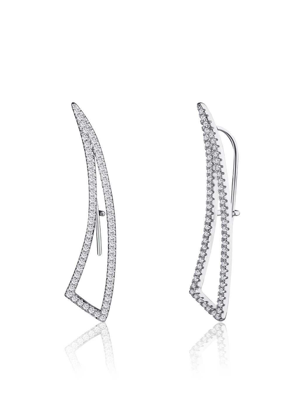 Серебряные серьги с фианитами с2ф/2017 Silvex925 (201169503)