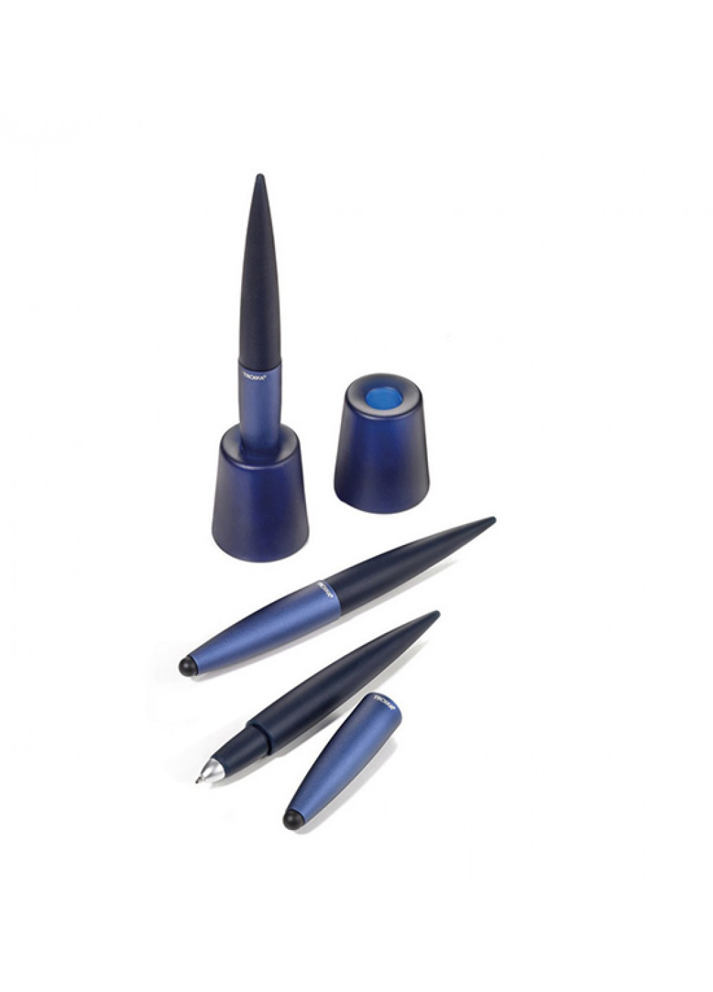 Ручка шариковая-стилус Flexible stand с подставкой; синий Troika (210766810)