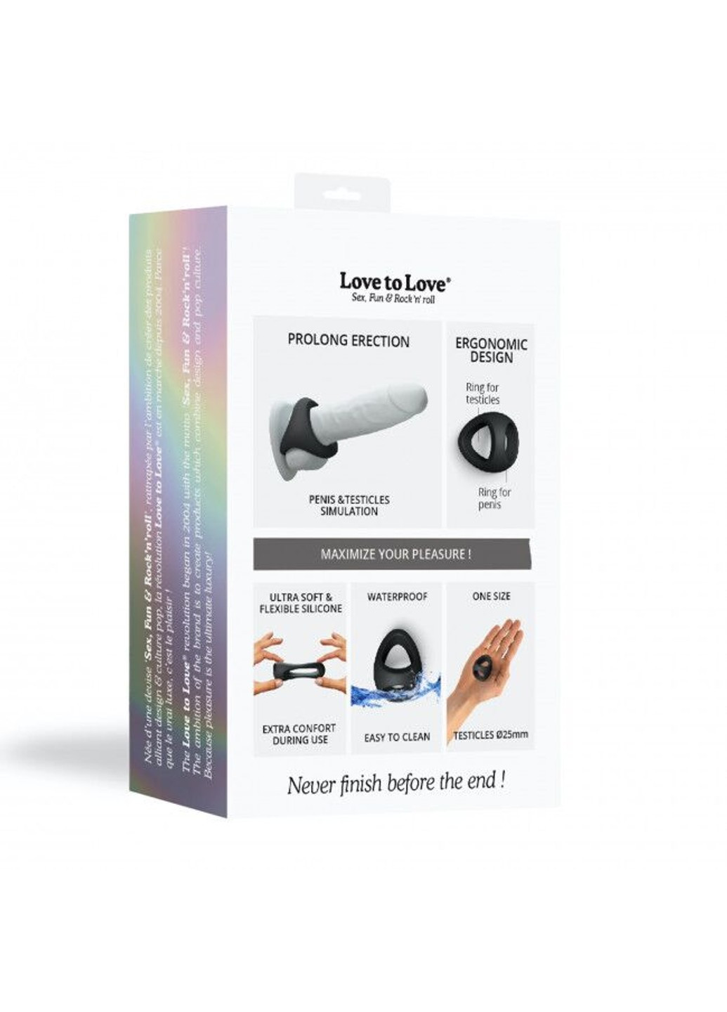 Эрекционное кольцо двойное FLUX RING - BLACK ONYX Love To Love (255073518)