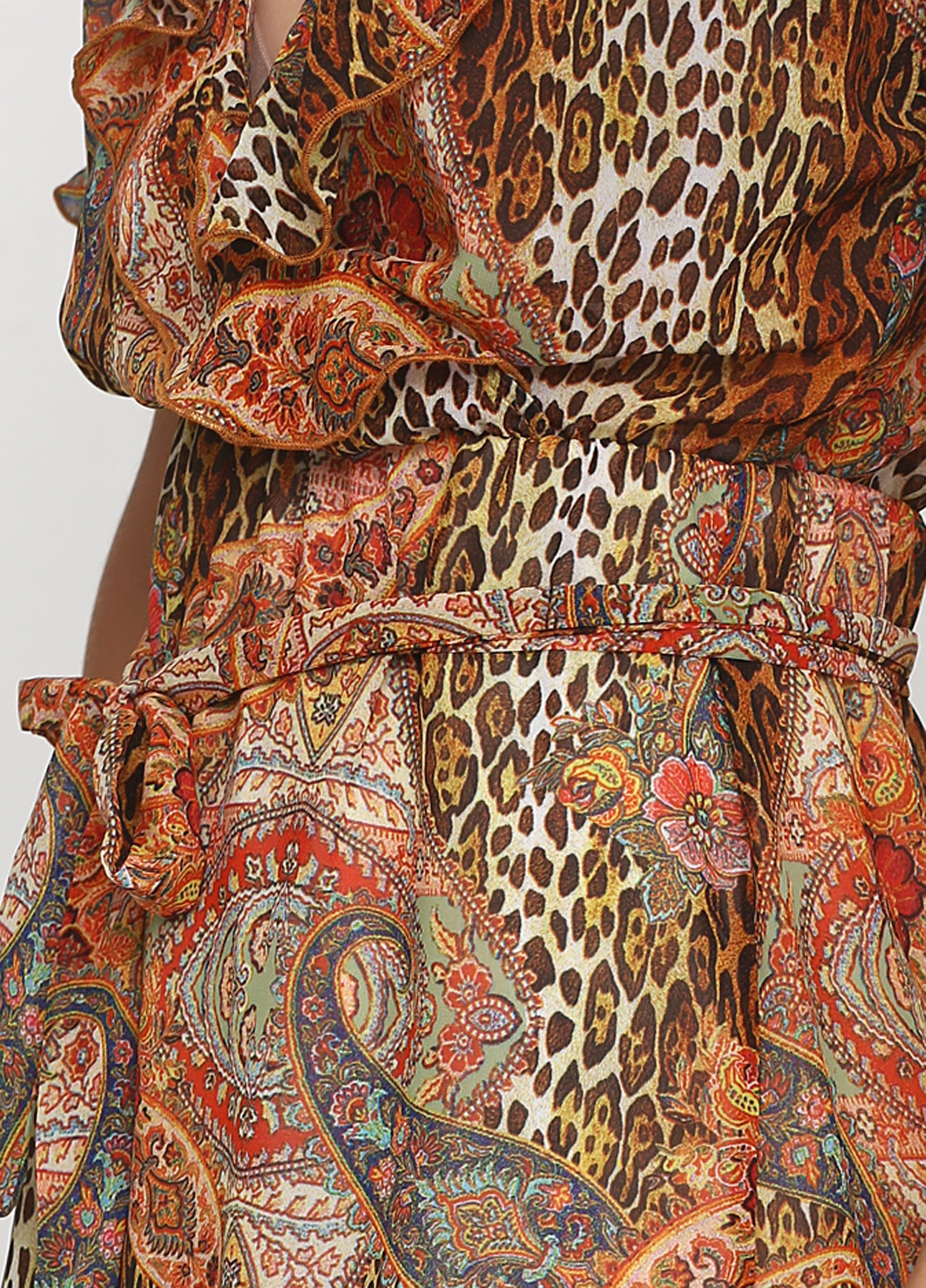 Комбинированное кэжуал платье Gator турецкие огурцы