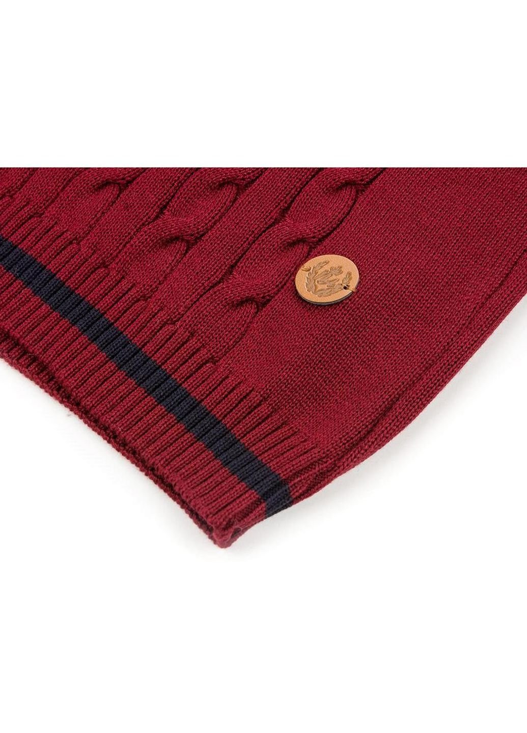 Кофта в'язана з косами (AFB1033-128B-red) NA (251313024)