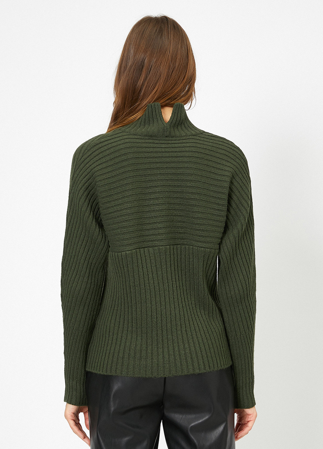 Темно-зеленый зимний свитер KOTON