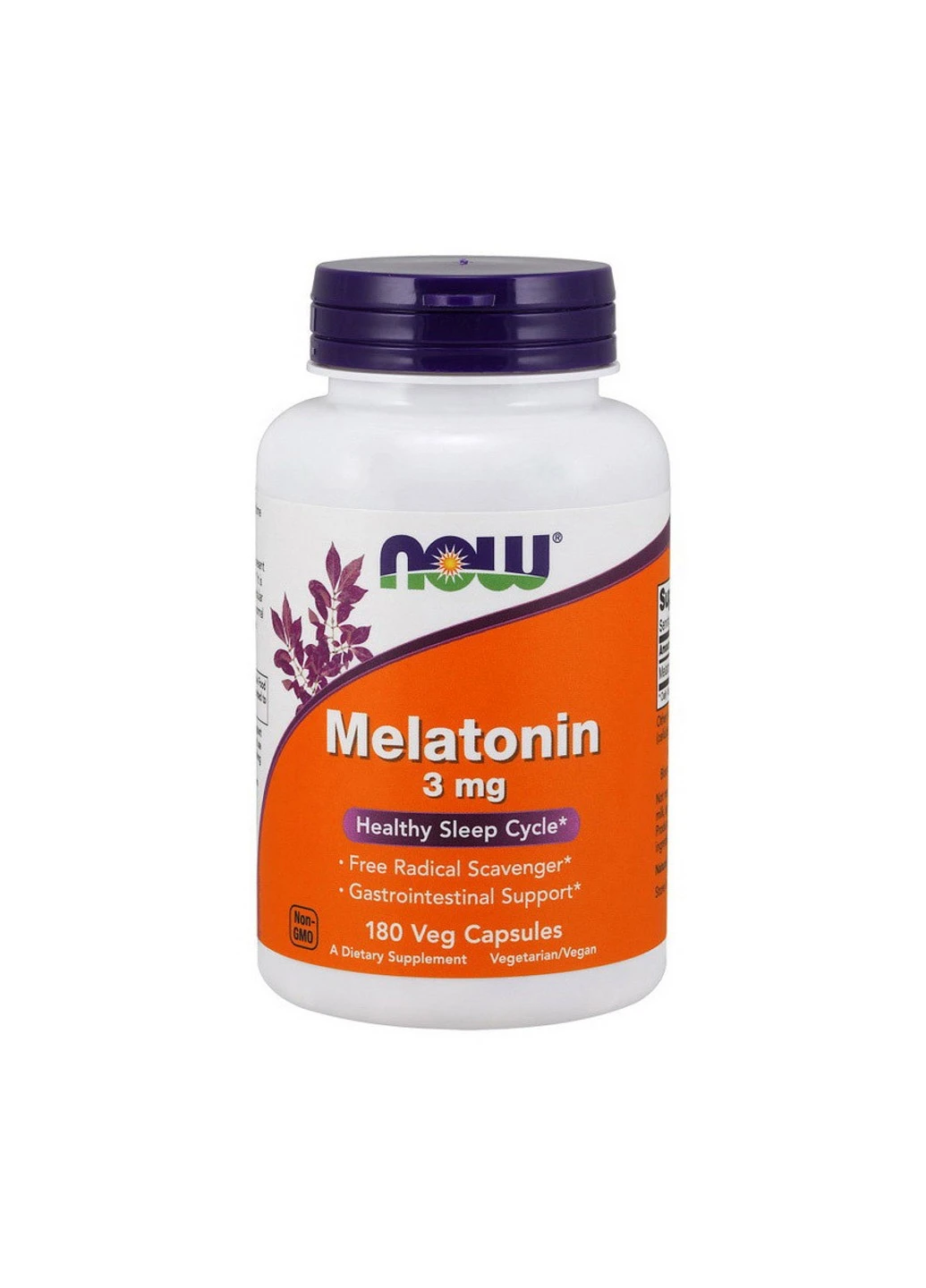 Мелатонін Melatonin 3 mg (180 капс) нау фудс Now Foods (255408291)