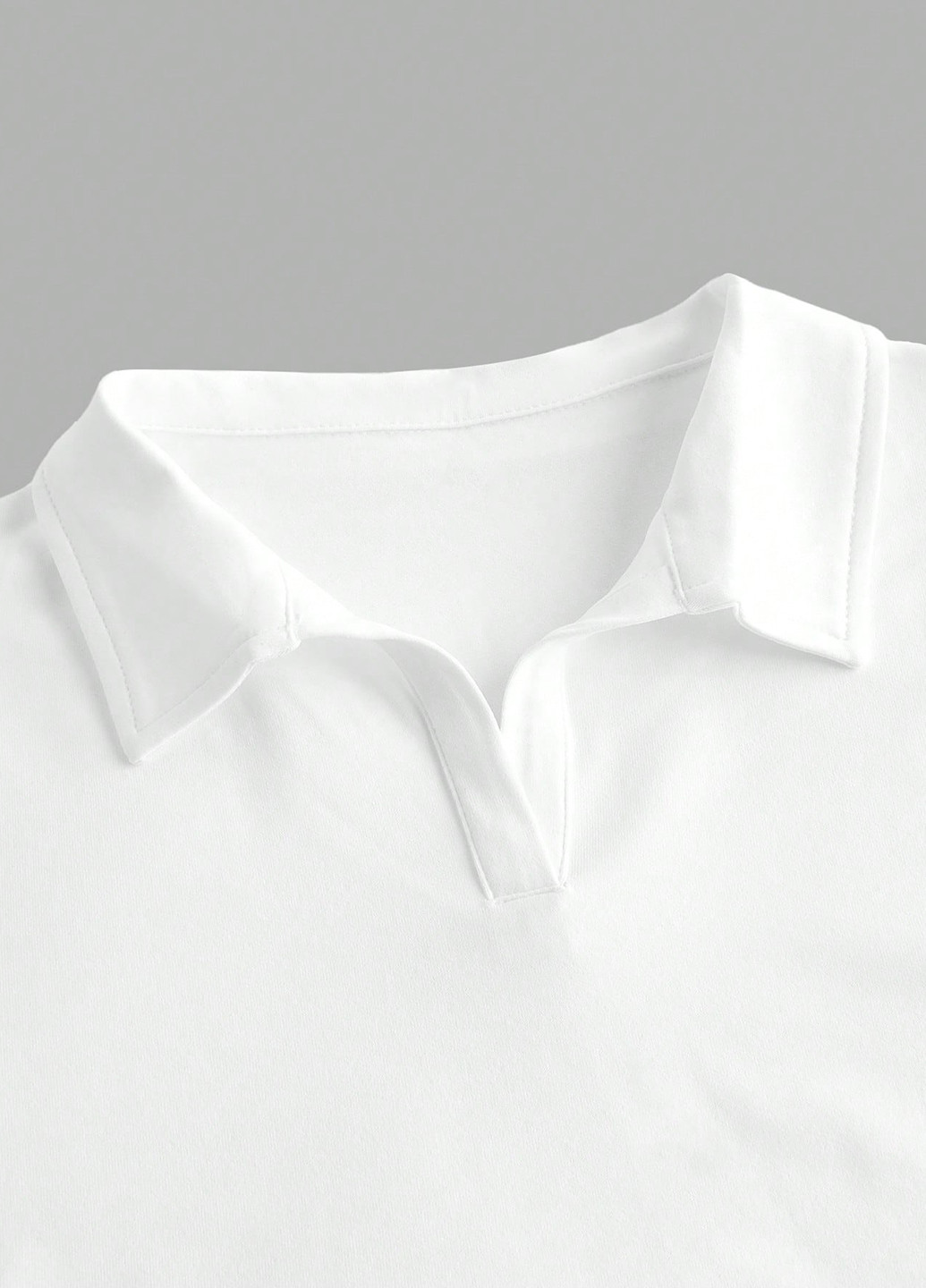 Черно-белая женская футболка-поло (2 шт.) SHEIN с рисунком