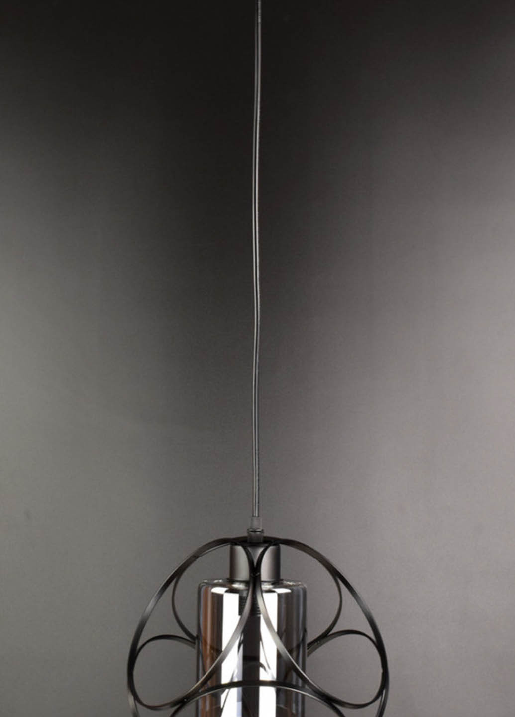 Люстра стельова підвісна в стилі LOFT (лофт) 12632/1-gr Матовий чорний 35х23х23 см. Handmade (234537627)