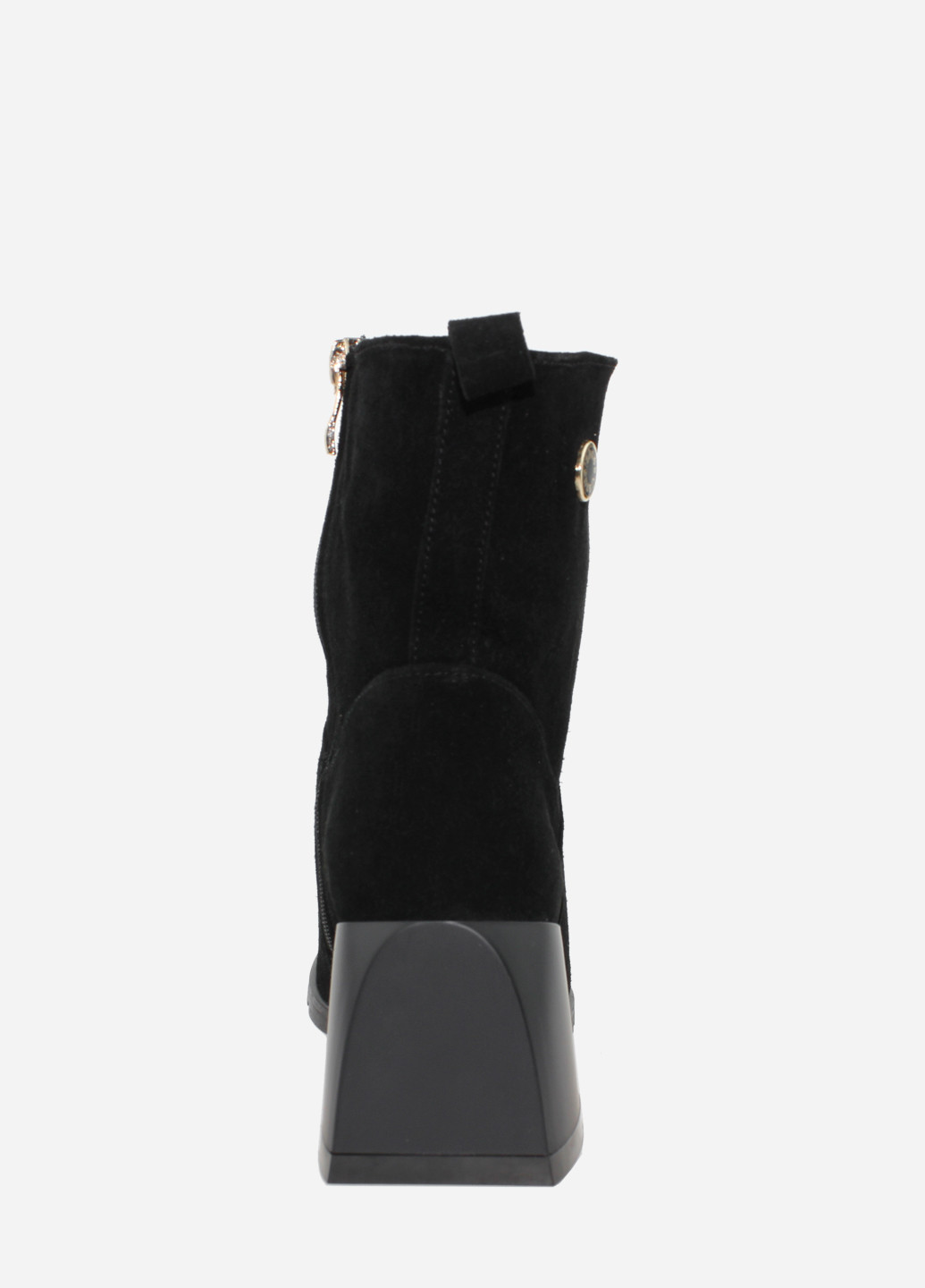 Осенние ботинки re1612-6055-11 черный El passo из натуральной замши