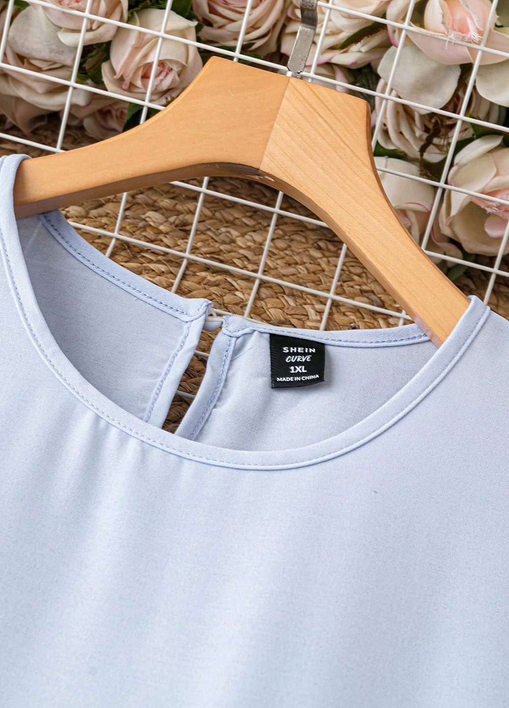 Синя кежуал сукня а-силует SHEIN колор блок