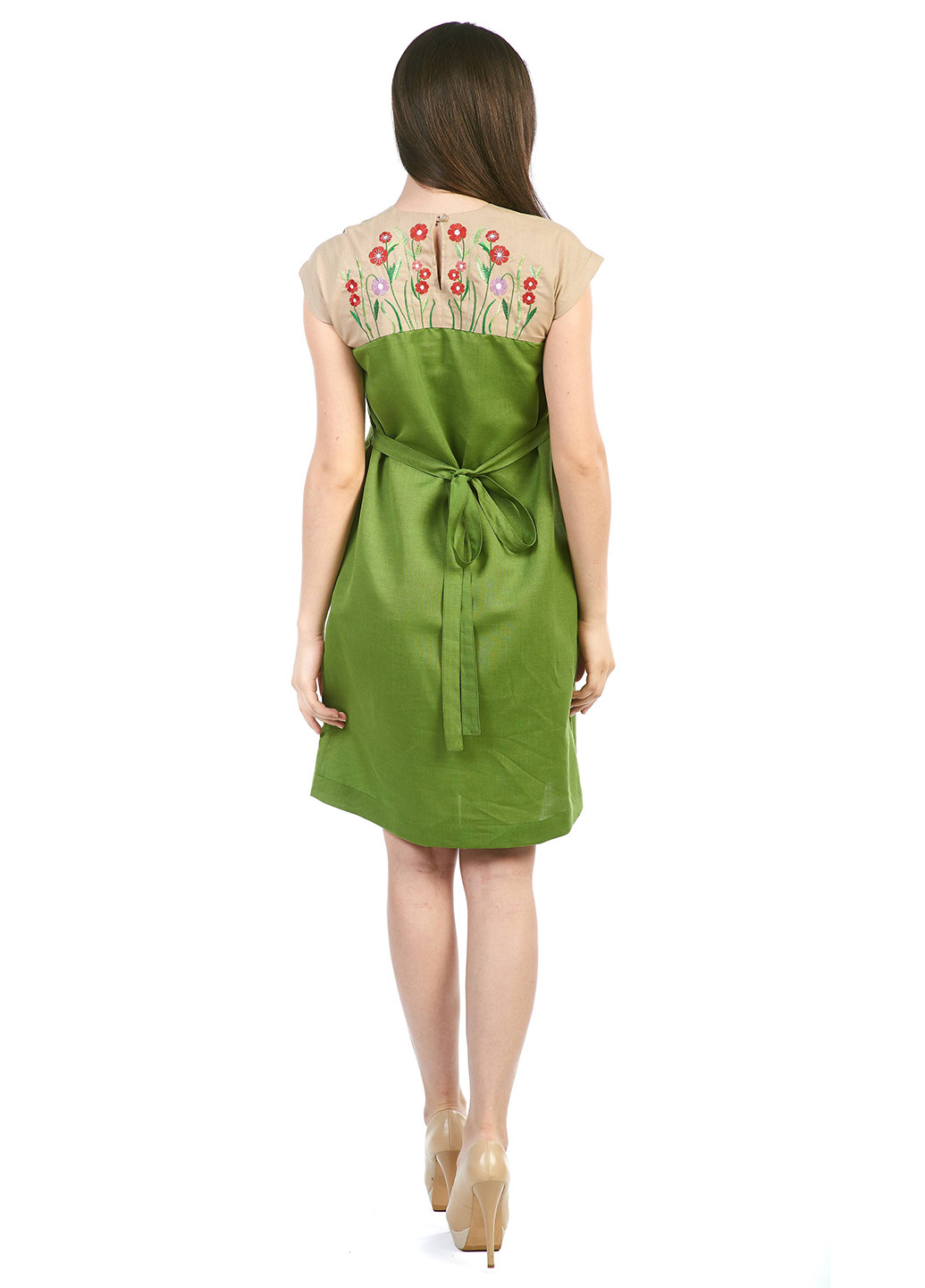 Зелена кежуал сукня Edelvika з квітковим принтом