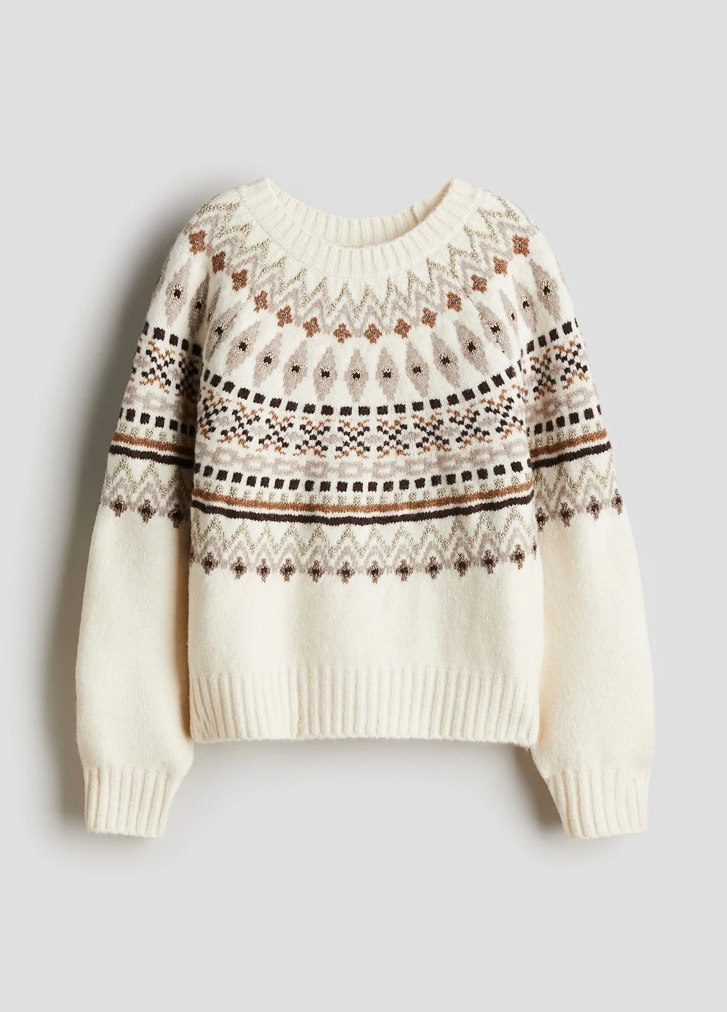 Кремовий зимовий светр джемпер H&M