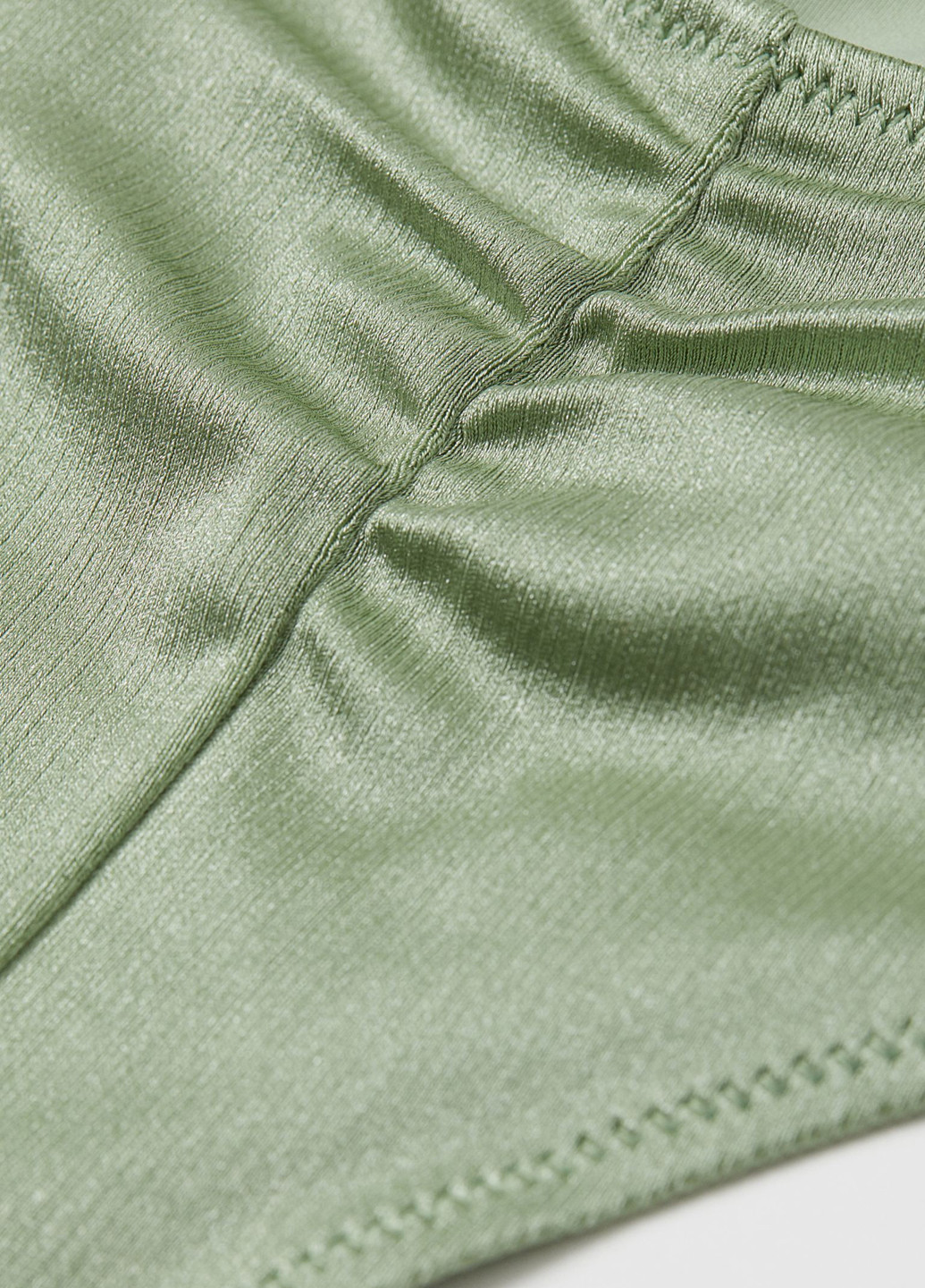 Серо-зеленые купальные трусики однотонные H&M