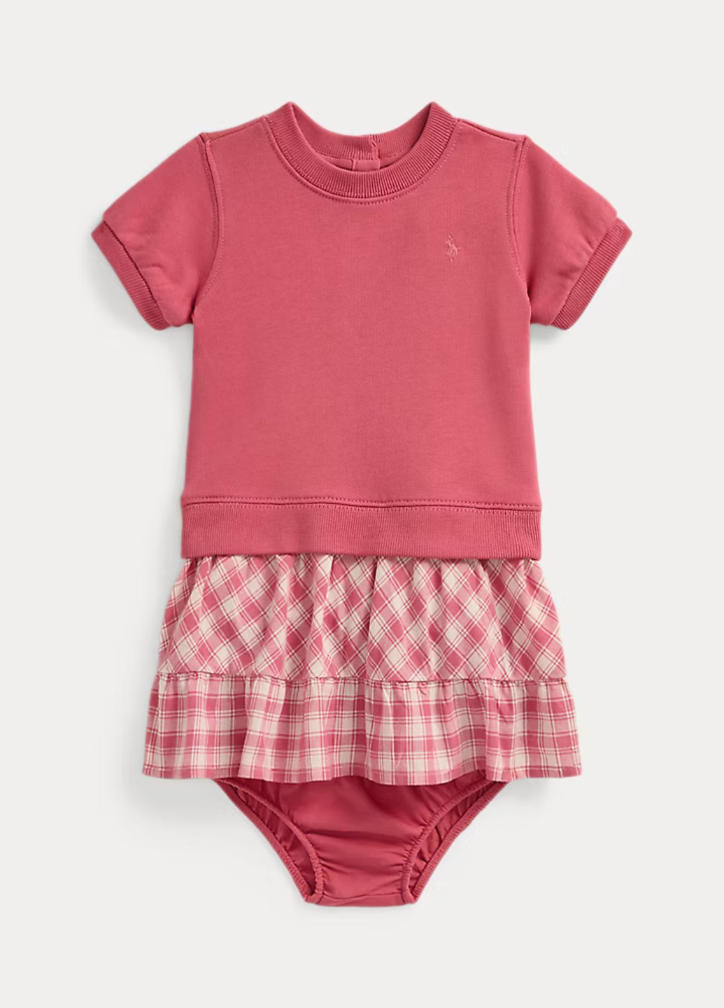 Рожевий демісезонний комплект (сукня, шорти) Ralph Lauren