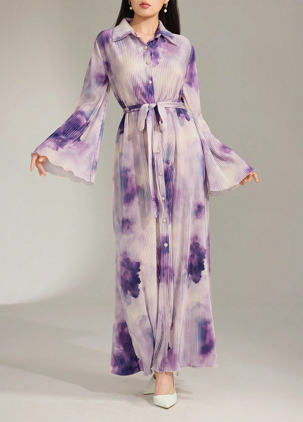 Фіолетова кежуал сукня сукня-сорочка SHEIN варенка