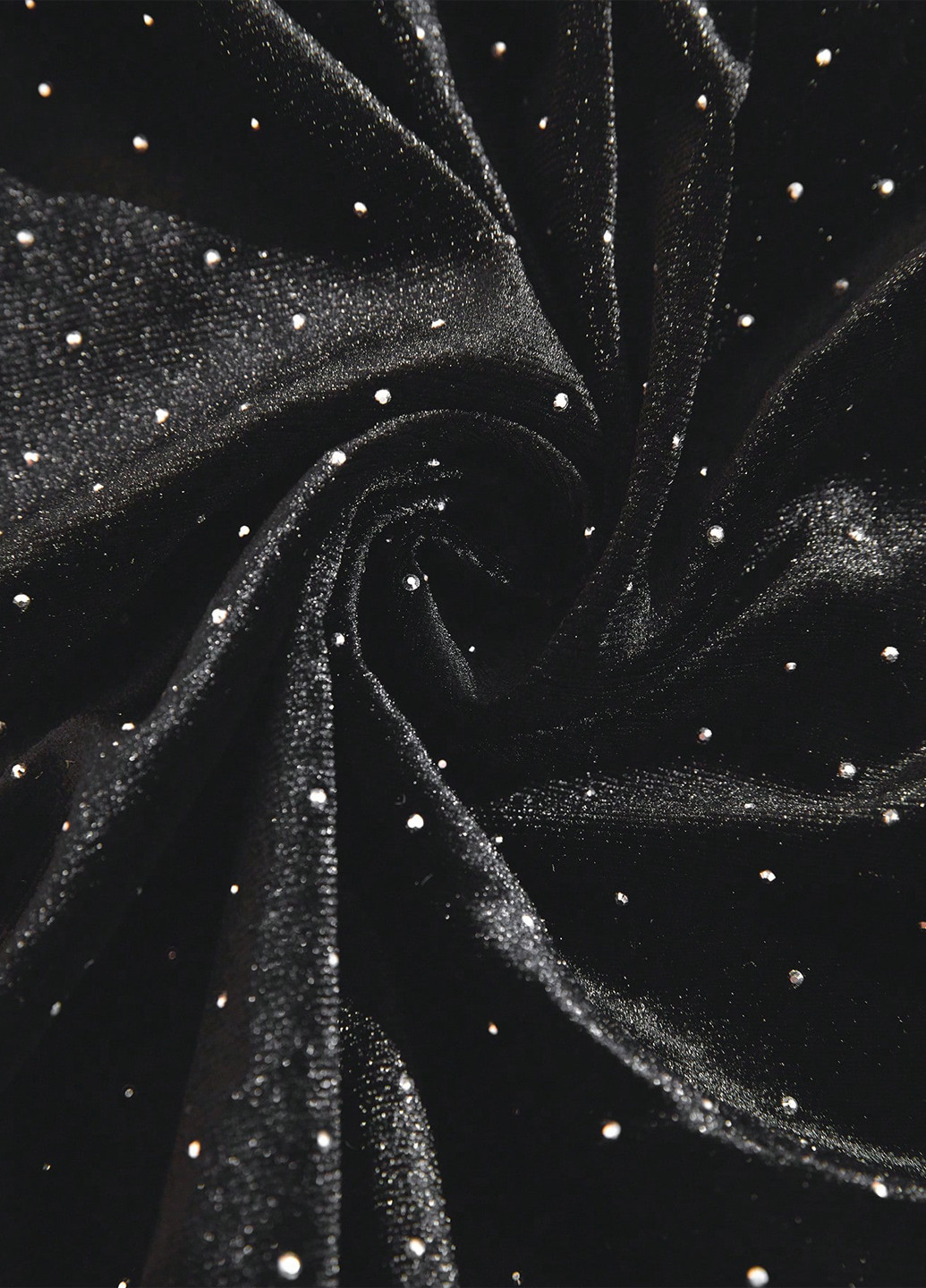 Черная вечерний однотонная юбка SHEIN клешированная