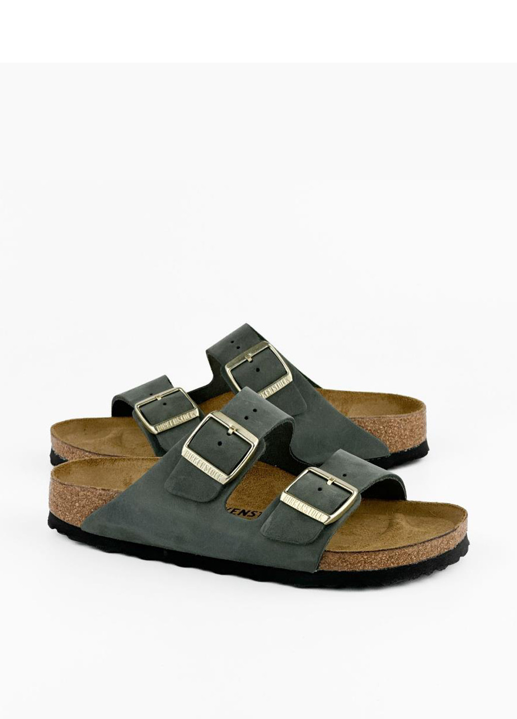 Темно-зеленые шлепанцы 1028030 Birkenstock