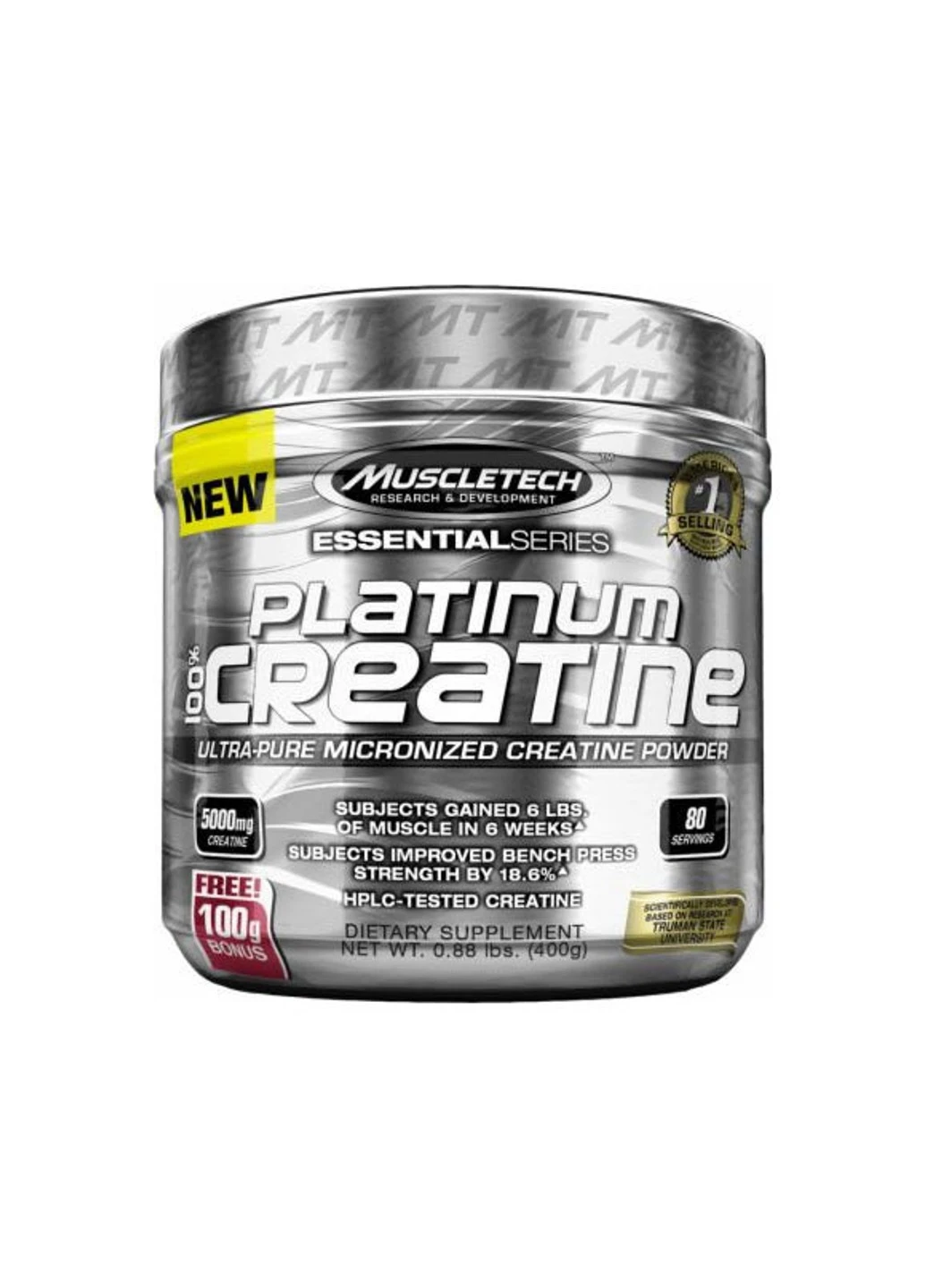 Креатин моногидрат Platinum 100% Creatine (400 г) мускултеч unflavored Muscletech (255279718)