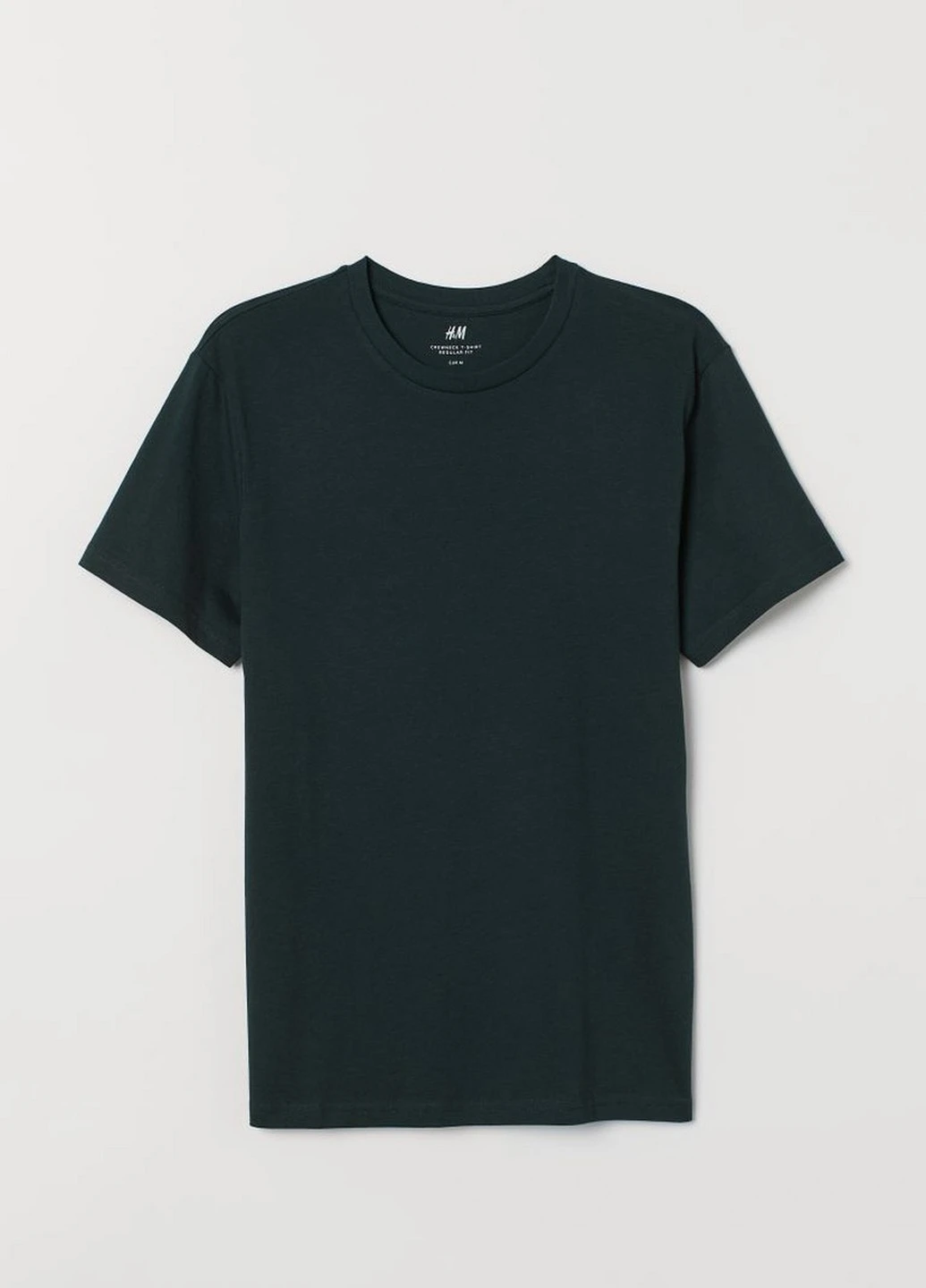 Темно-зеленая футболка H&M