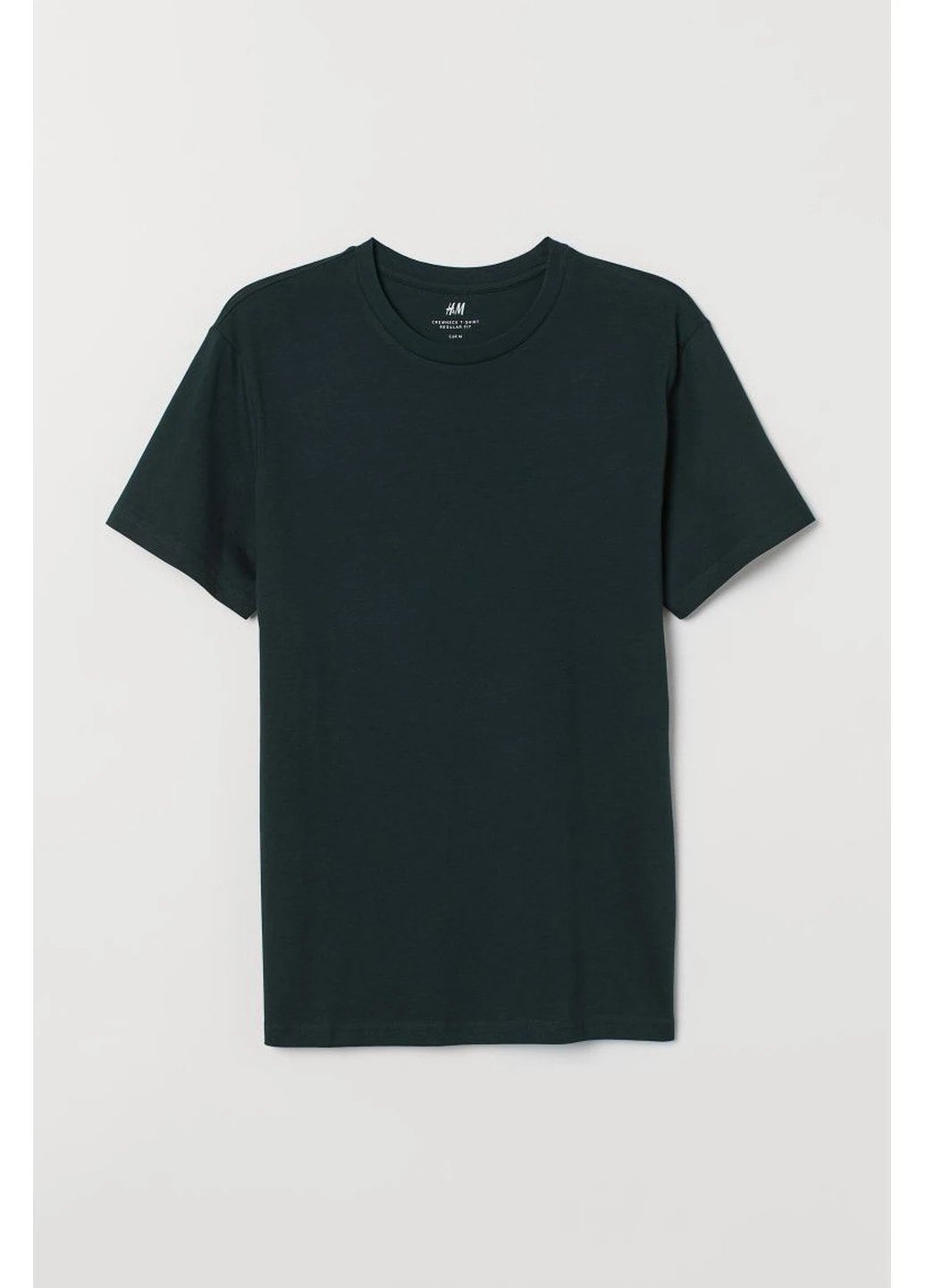 Темно-зеленая футболка H&M