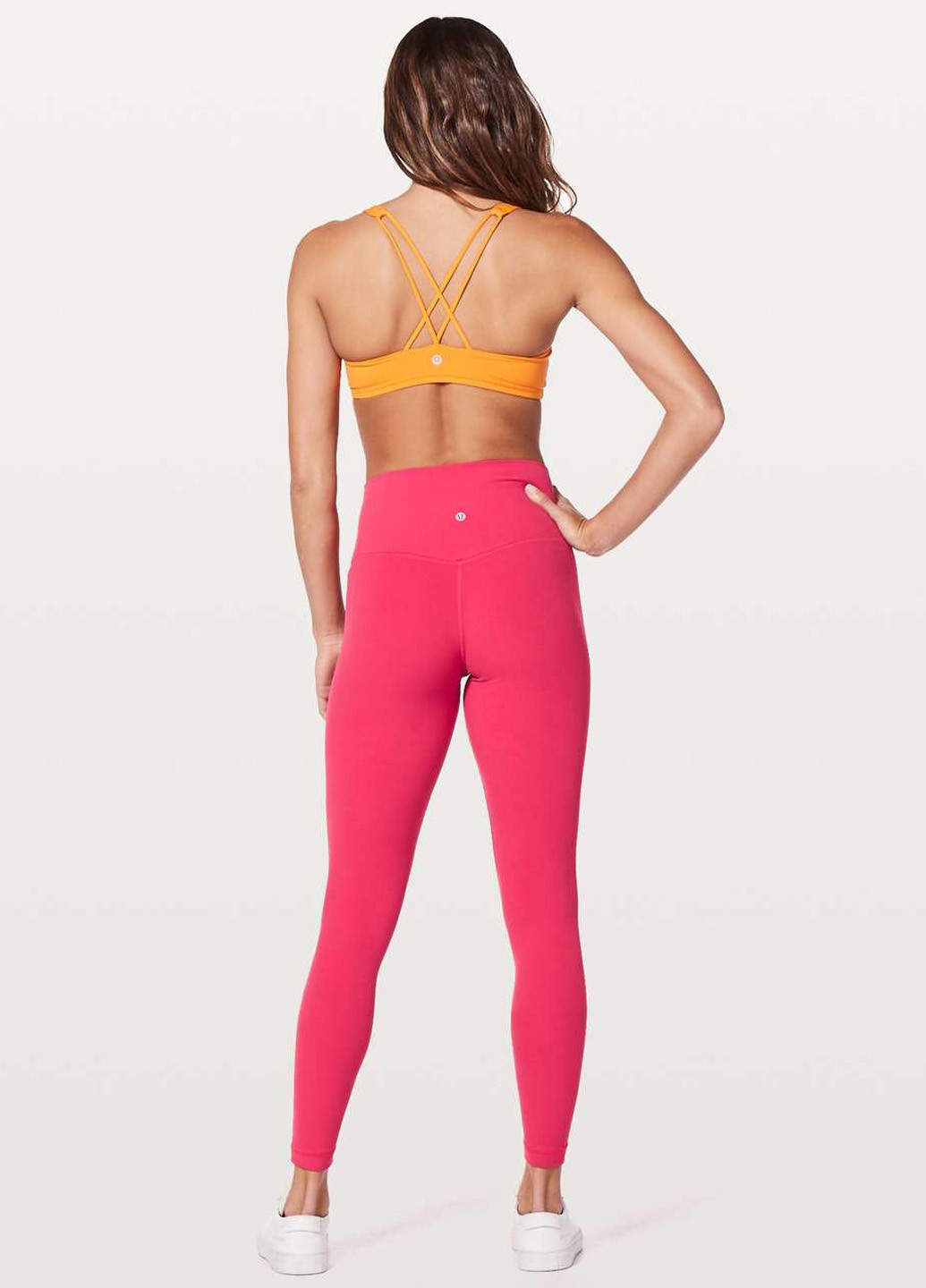 Коралловые демисезонные леггинсы Lululemon Athletica