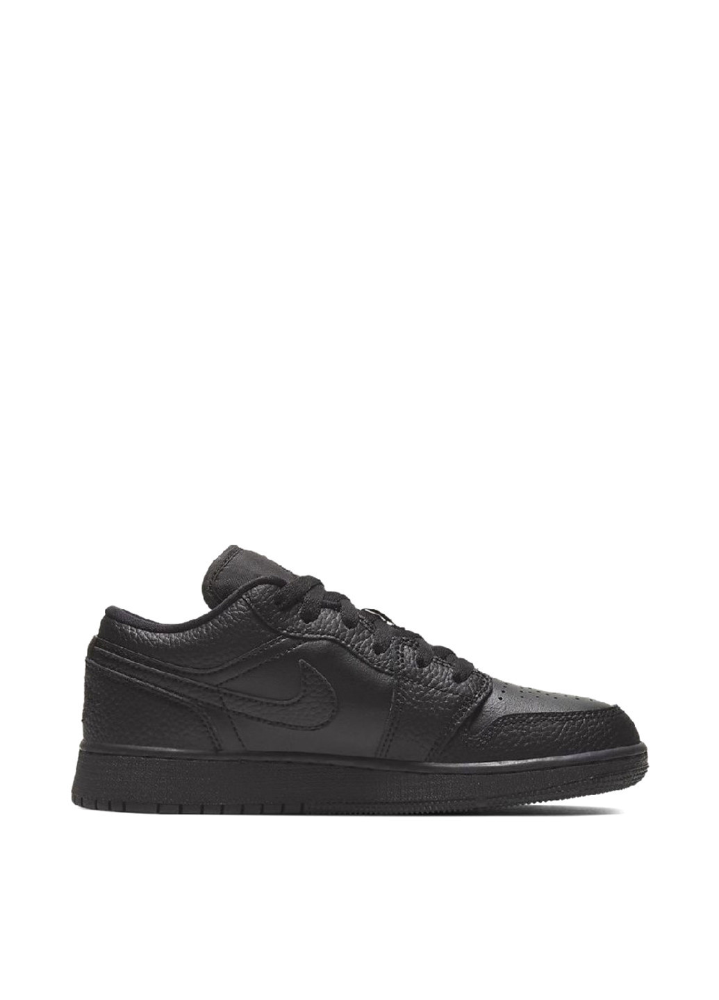 Черные демисезонные кроссовки 553560-091_2024 Nike 1 Low Black Gs
