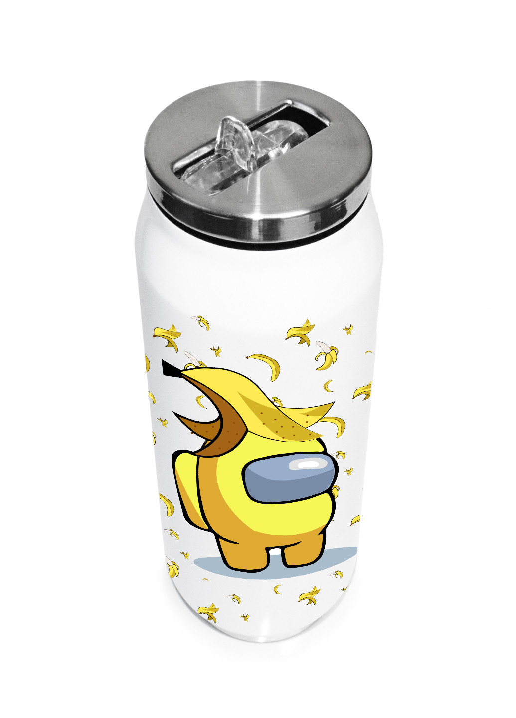 Термобанка Амонг Ас Жовтий (Among Us Yellow) (31091-2416) термокружка MobiPrint (218988290)