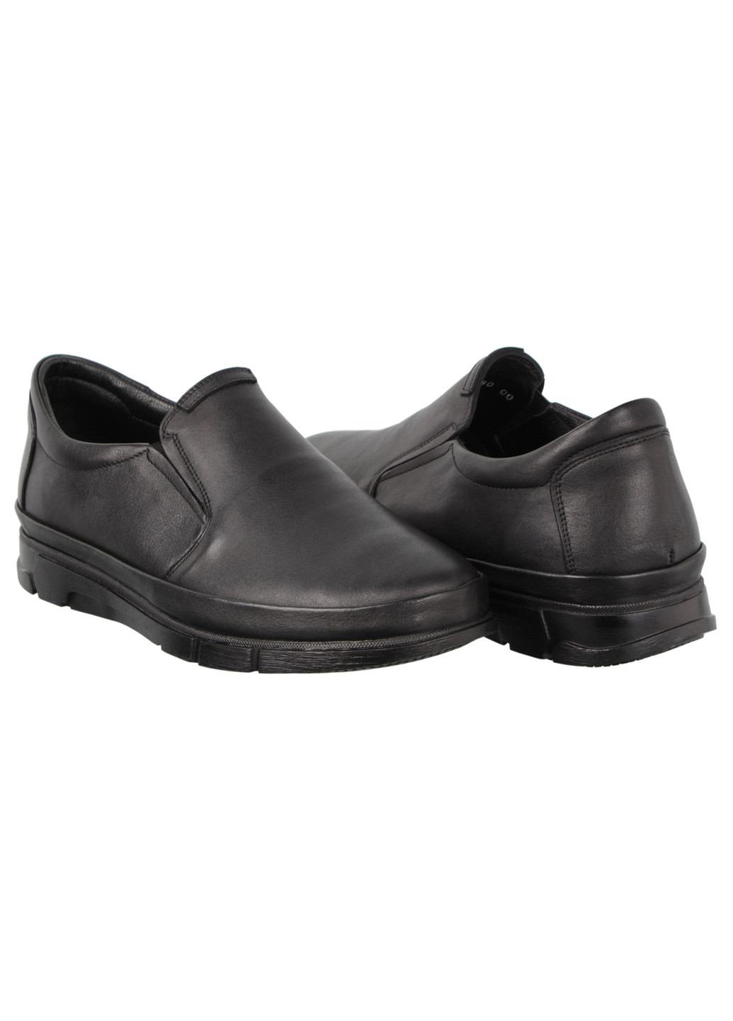 Черные мужские туфли 197768 Buts без шнурков