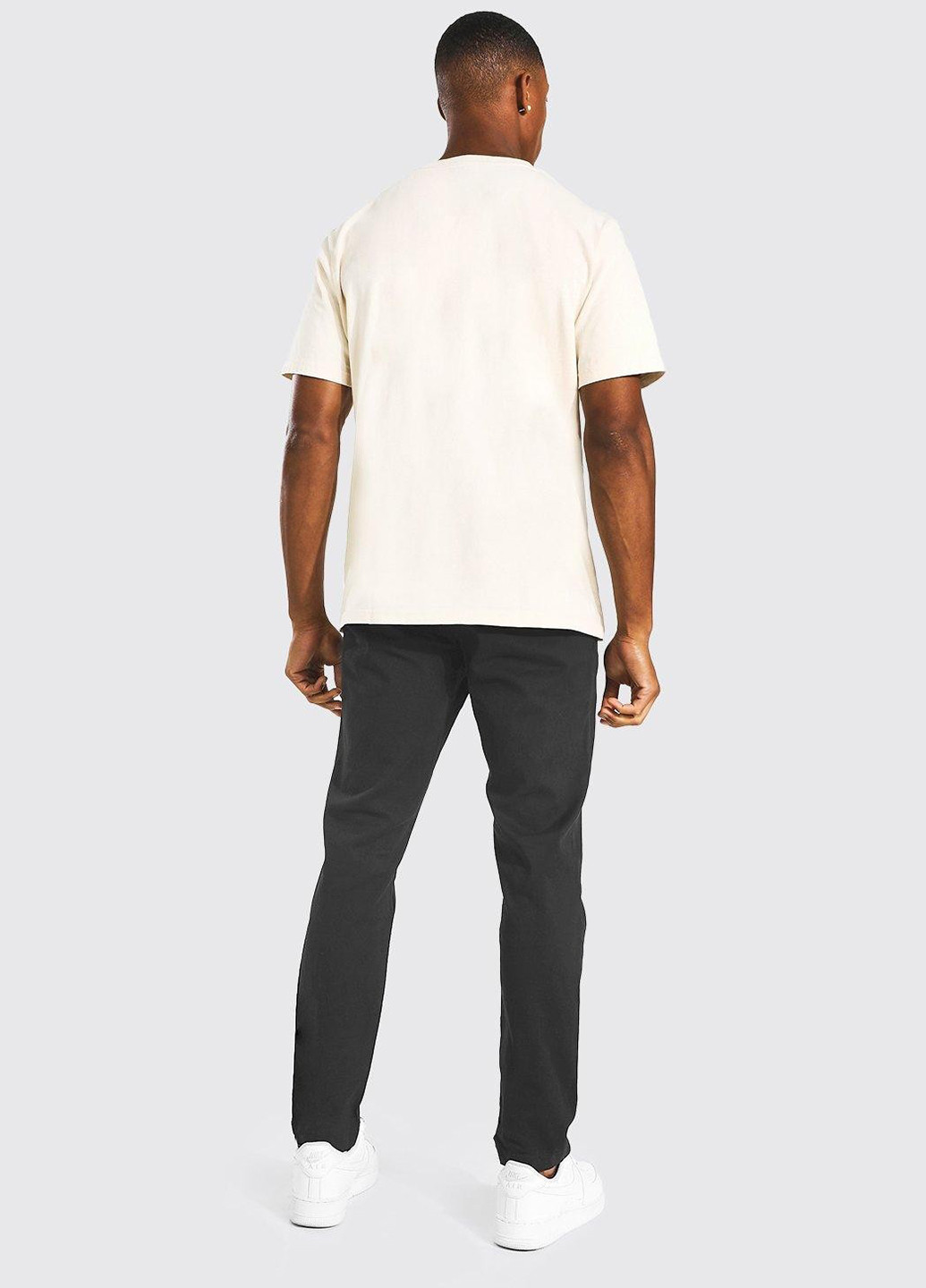 Черные кэжуал демисезонные зауженные брюки Boohoo