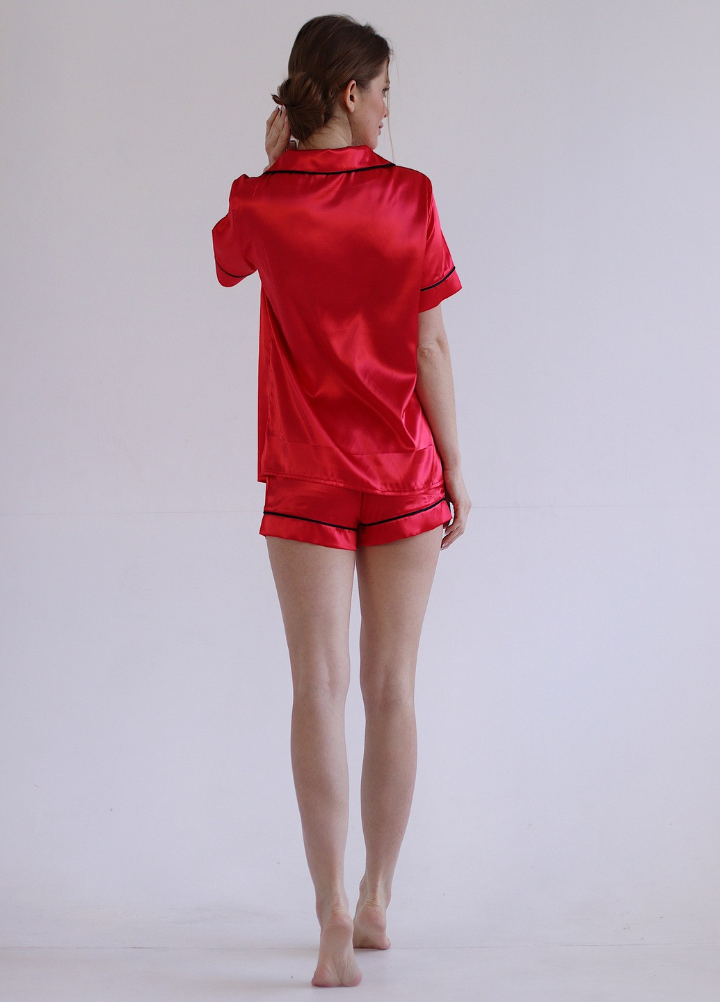 Красная всесезон пижама (рубашка + шорты) рубашка + шорты GorLin