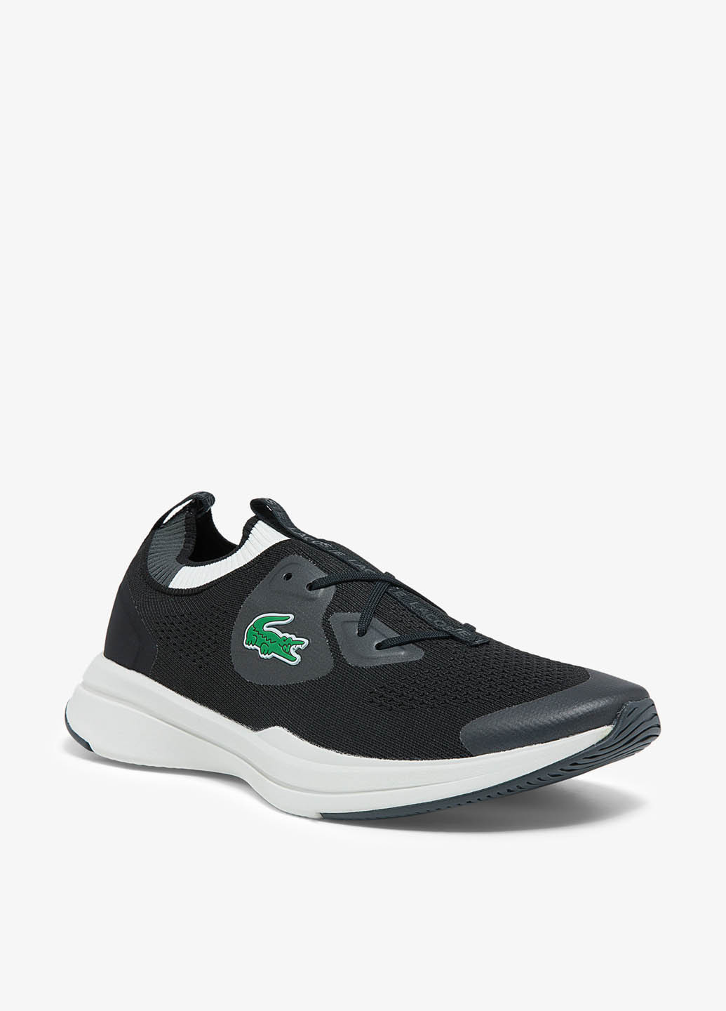 Черные демисезонные кроссовки Lacoste Run Spin