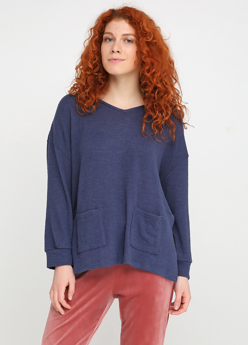 Темно-синий демисезонный пуловер пуловер Women'secret