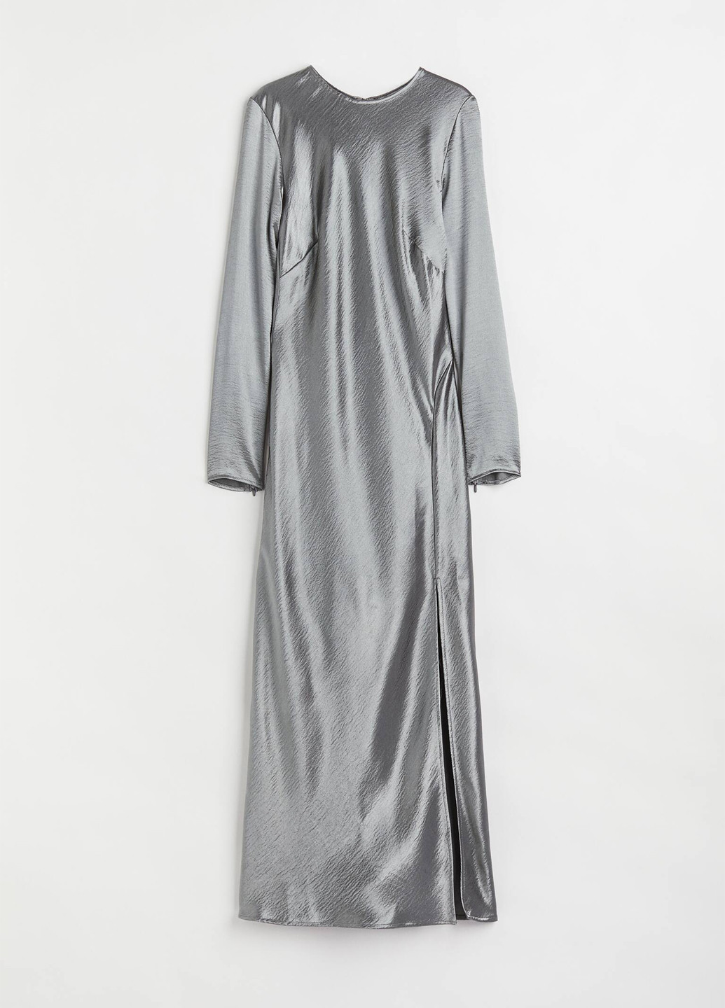 Світло-сіра кежуал сукня H&M однотонна