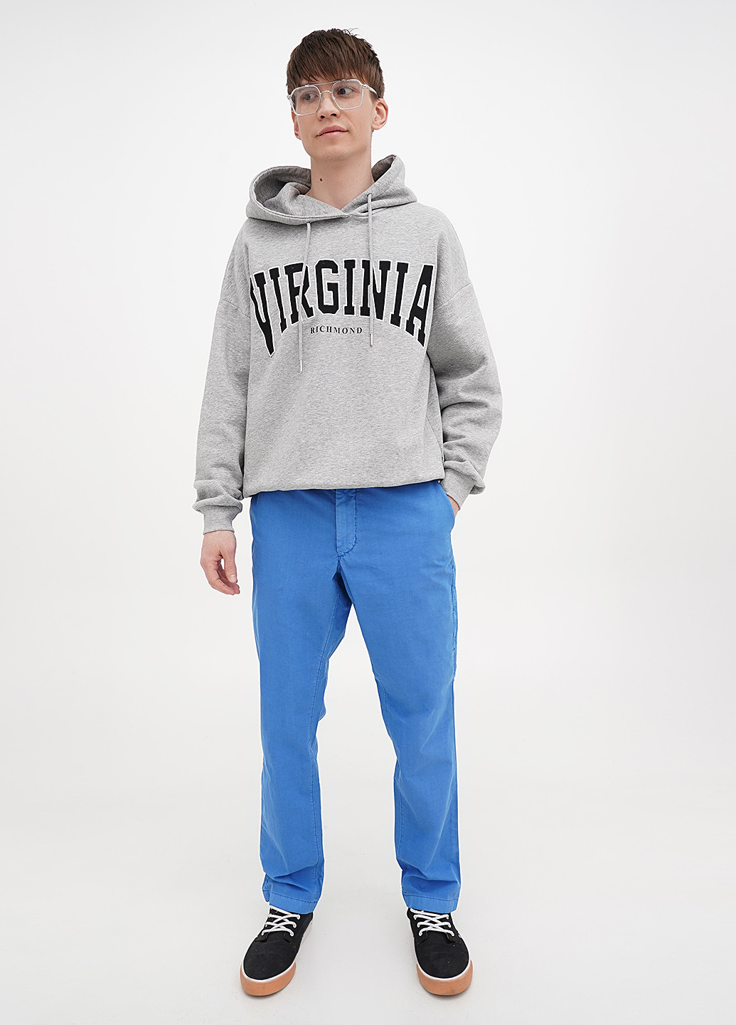 Синие кэжуал демисезонные прямые брюки Michael Kors