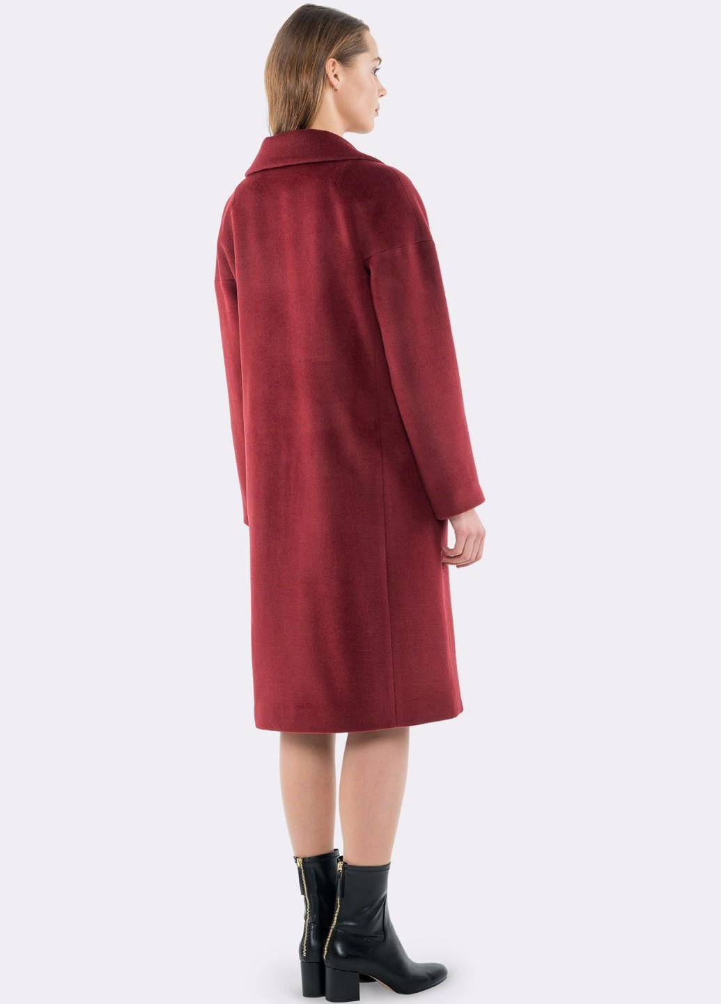 Бордове демісезонне Пальто Cat Orange