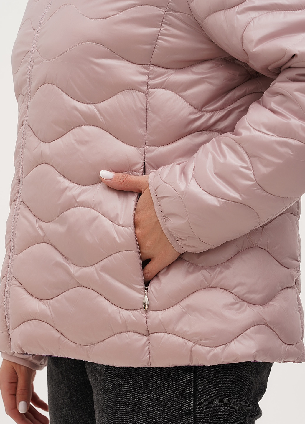 Рожева демісезонна куртка двостороння Minority