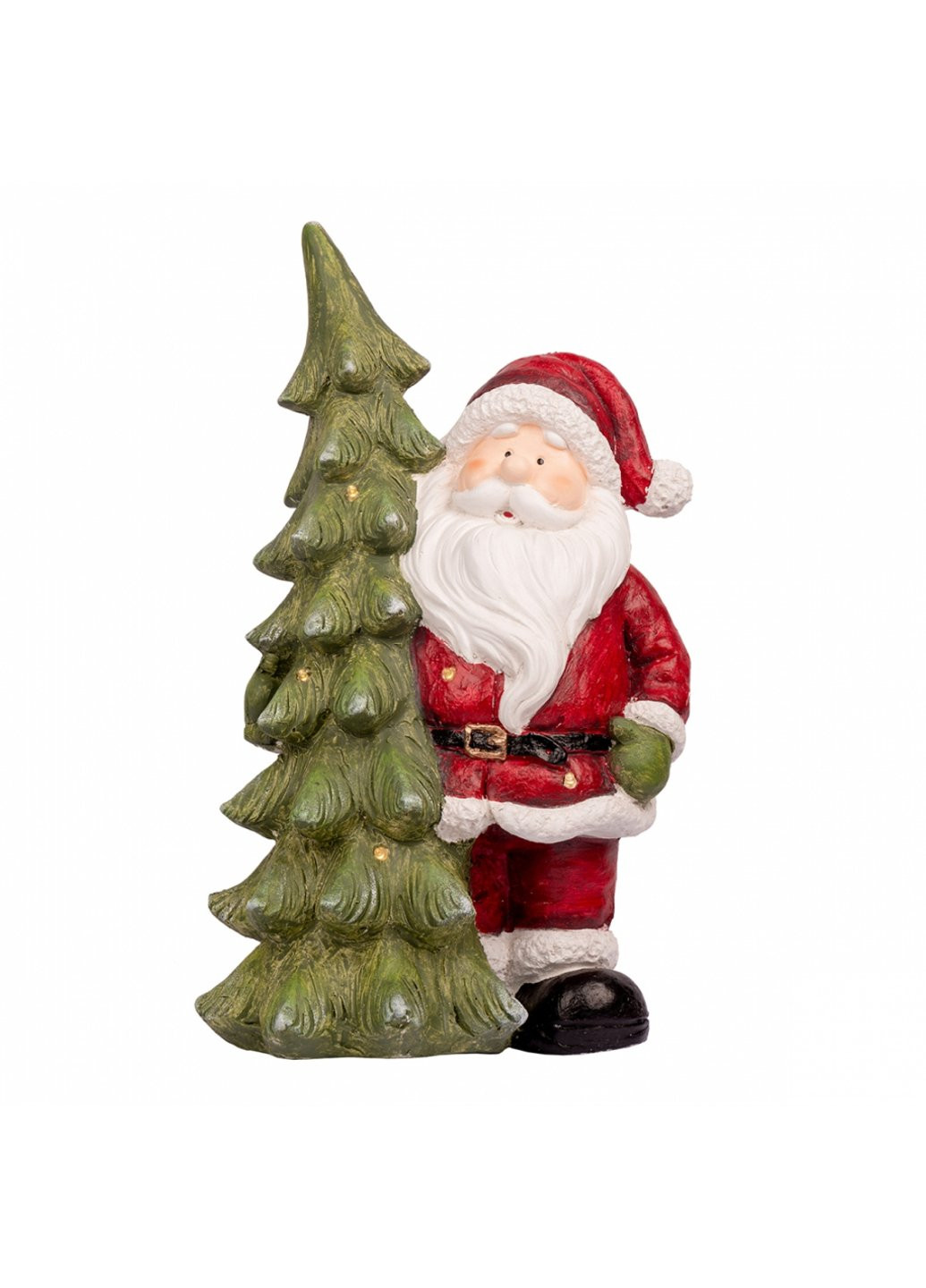 Прикраса декоративна Novogod`ko Дід Мороз біля ялинки, 45 см, LED (974205) Power (254593310)