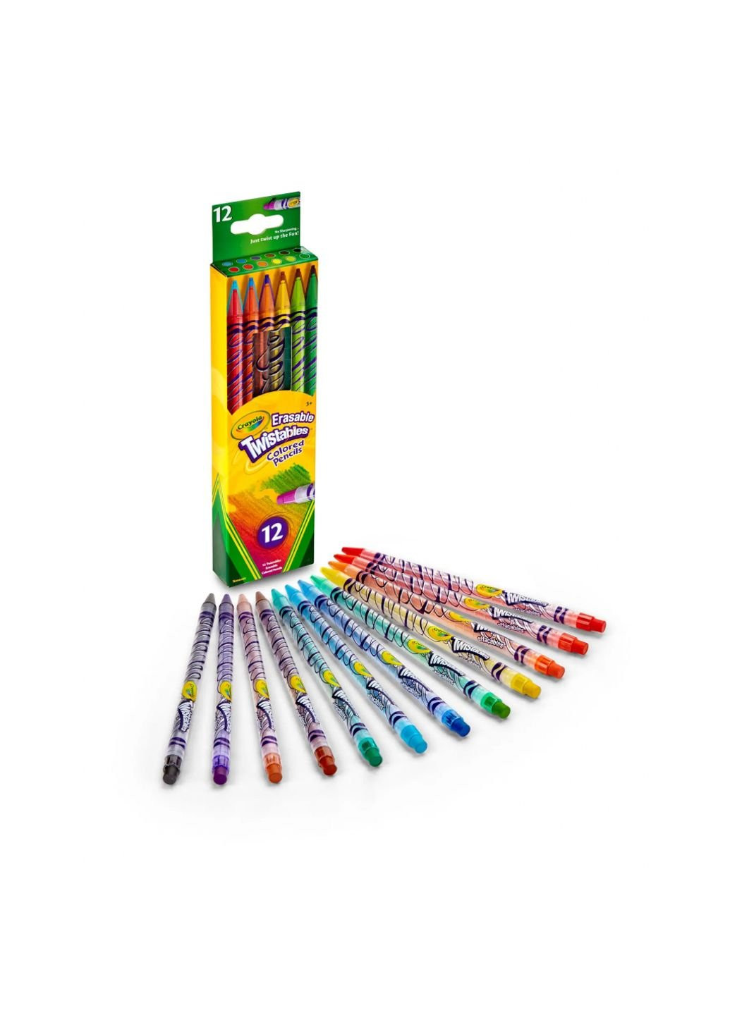 Карандаши цветные Твист выкручиваются и стираются 12 шт (256360.024) Crayola (254067308)