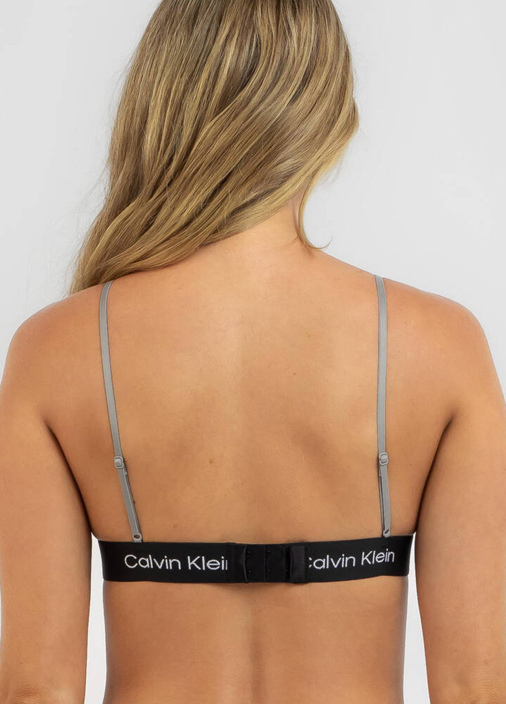 Серый демисезонный комплект (бюстгальтер, трусики) Calvin Klein