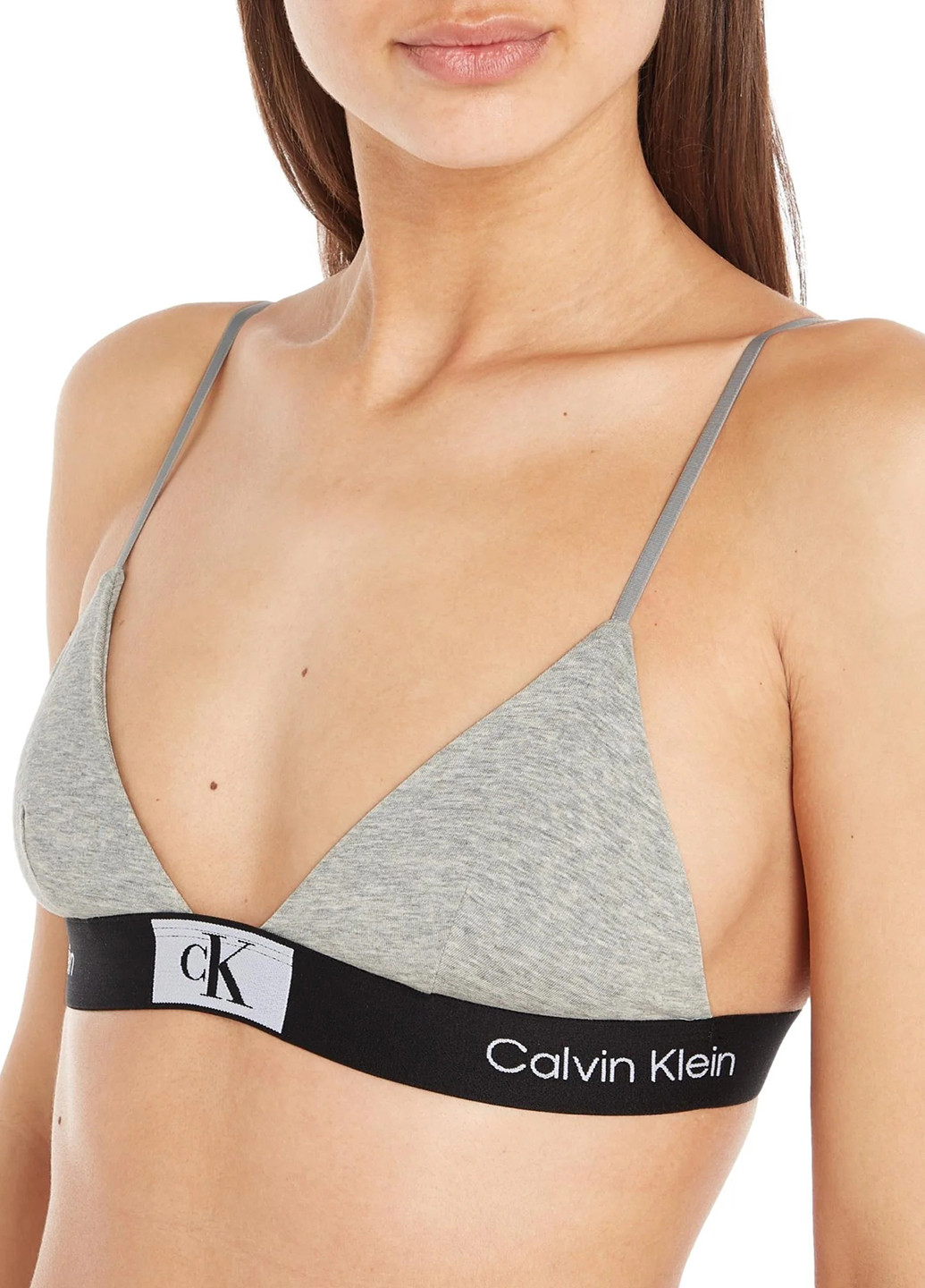 Серый демисезонный комплект (бюстгальтер, трусики) Calvin Klein