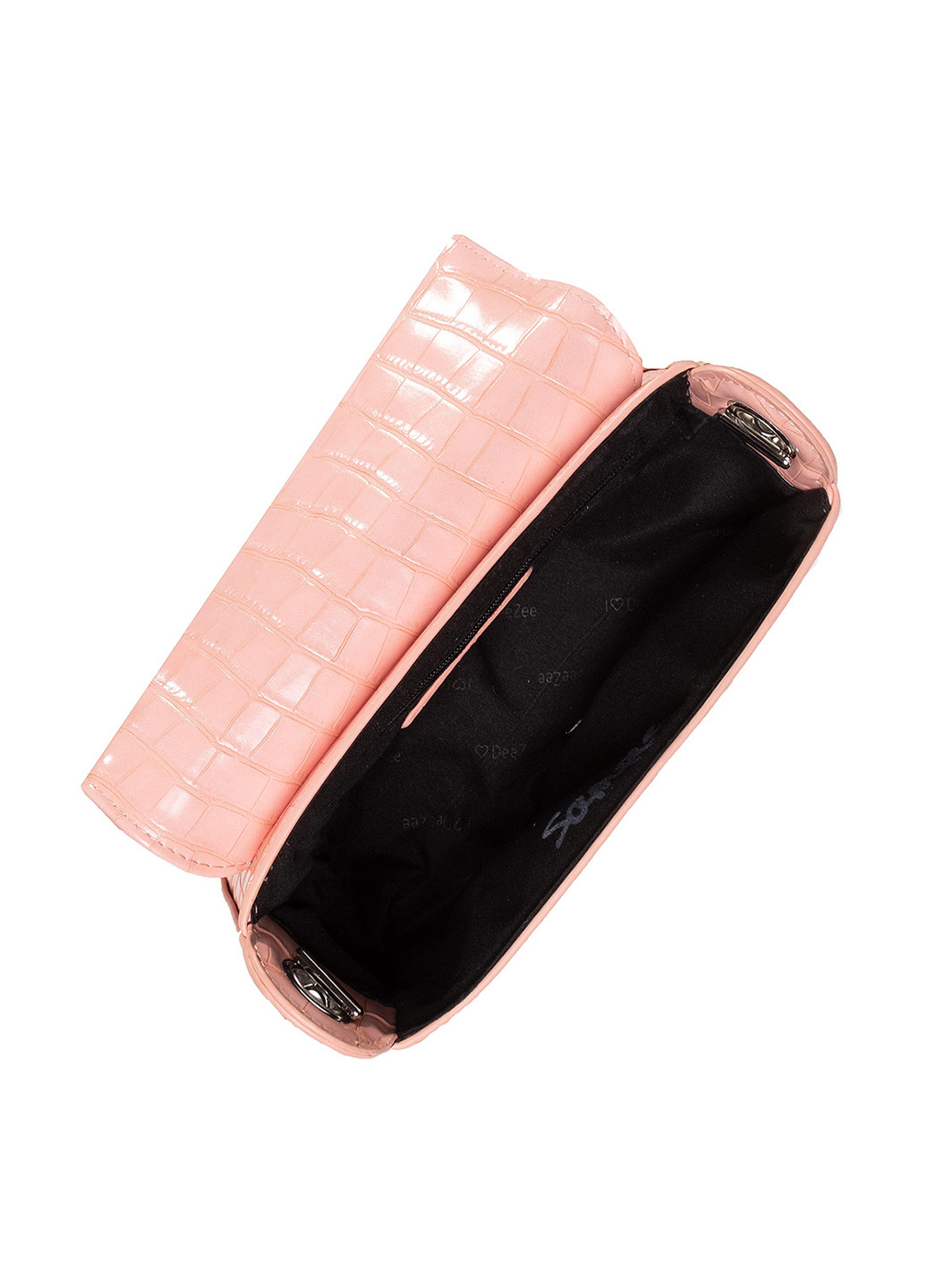 Сумка з ремінцем DeeZee RX5073 кросс боди однотонная светло-розовая кэжуал