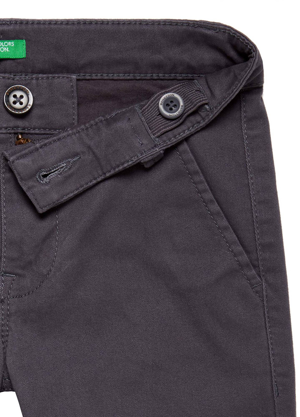 Черные кэжуал демисезонные брюки зауженные United Colors of Benetton