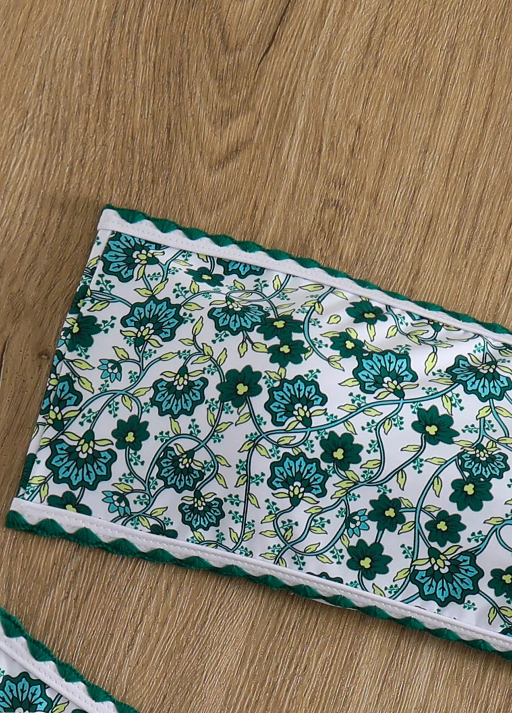 Комбінований літній купальник (ліф, трусики) роздільний, бандо SHEIN