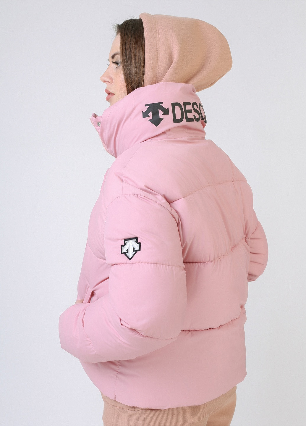 Рожева демісезонна куртка коротка sp descente No Brand