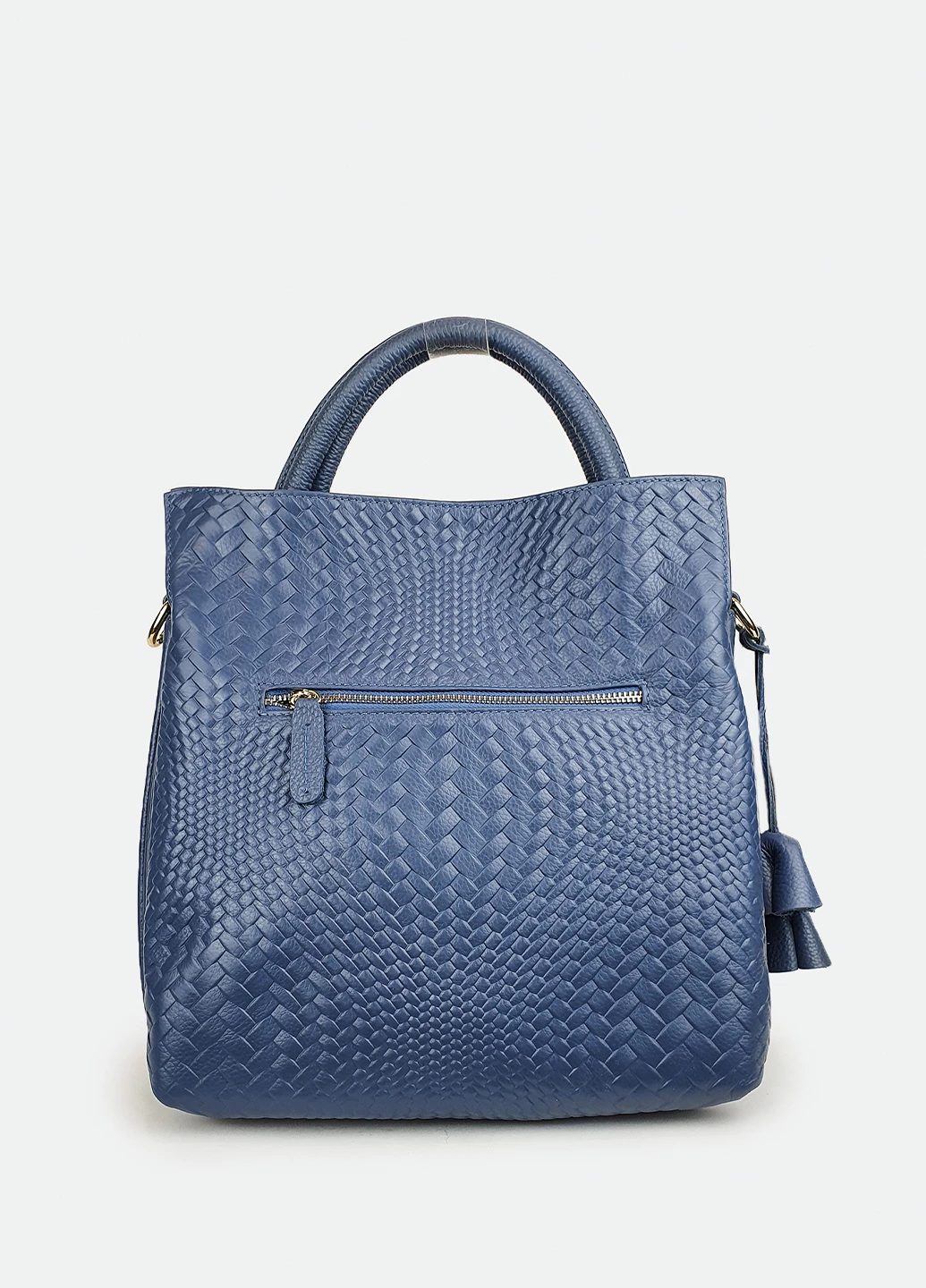 Велика м'яка сумка блакитна шкіряна Fashion (232986030)
