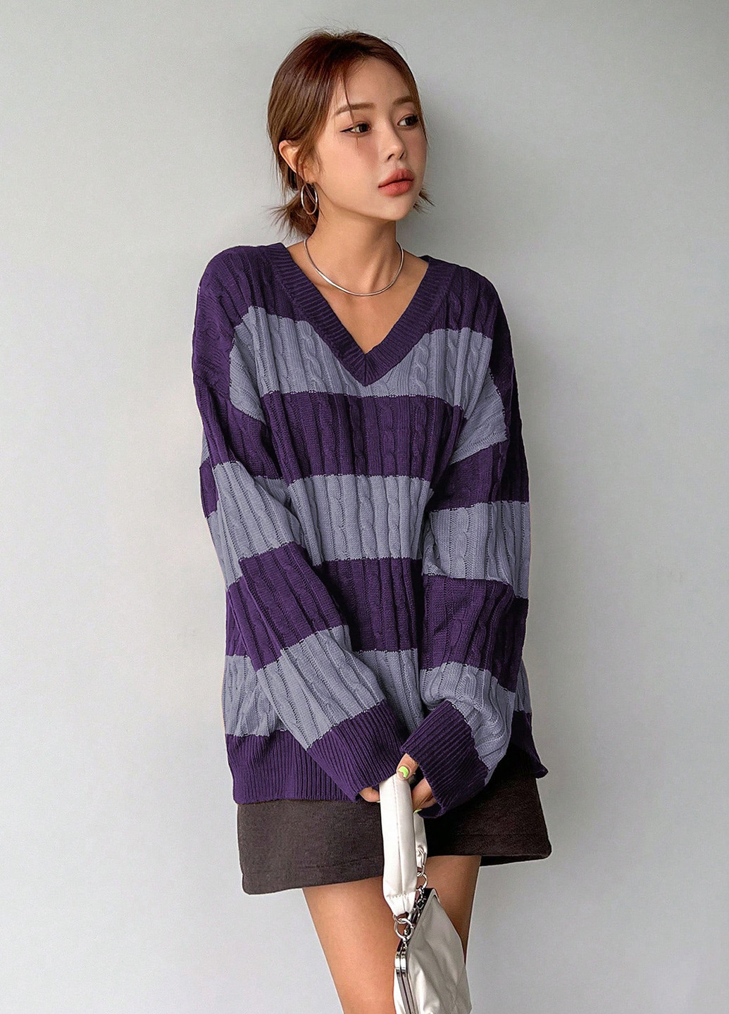 Комбінований демісезонний пуловер пуловер SHEIN