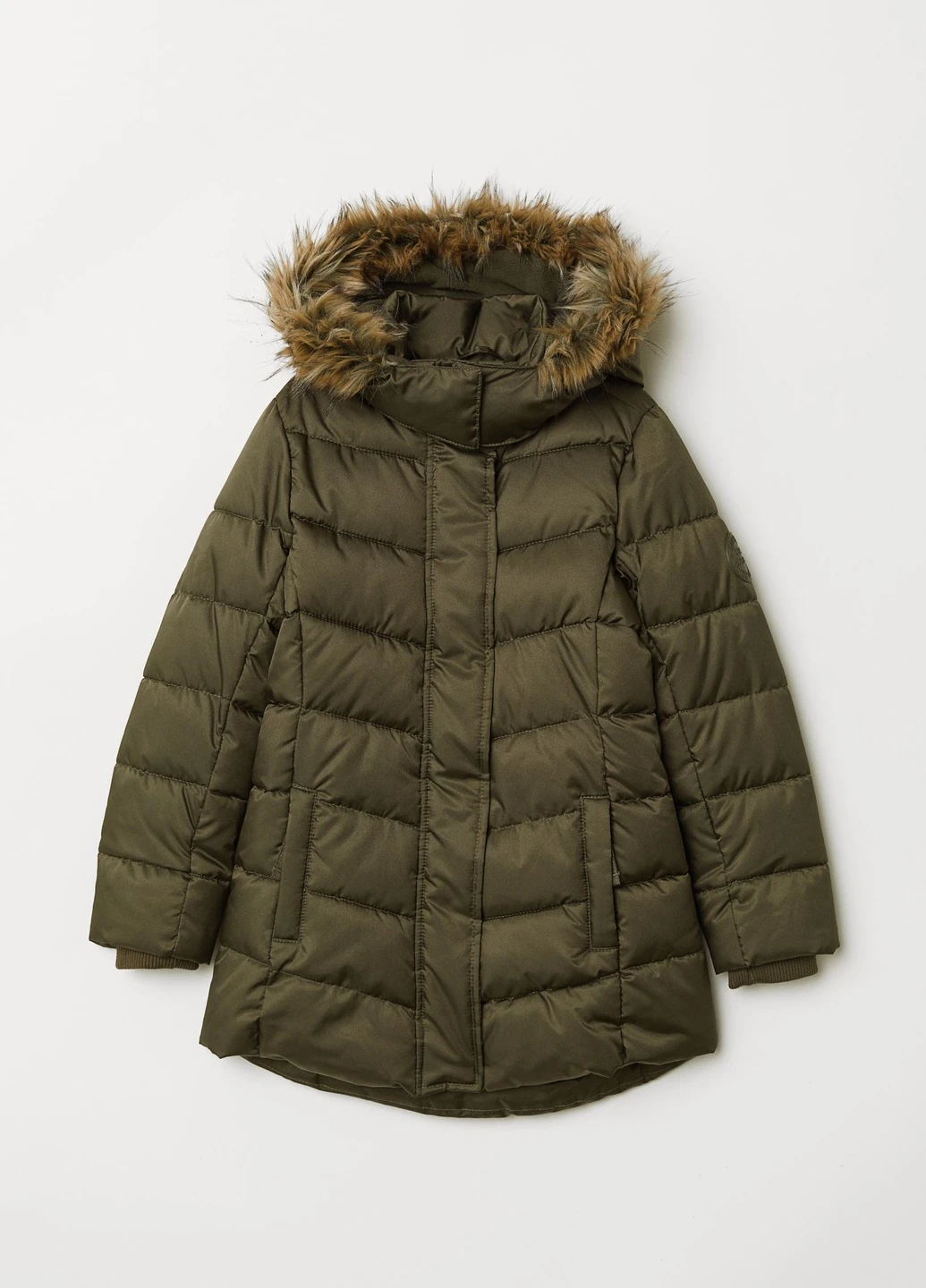 Оливковая (хаки) демисезонная куртка H&M