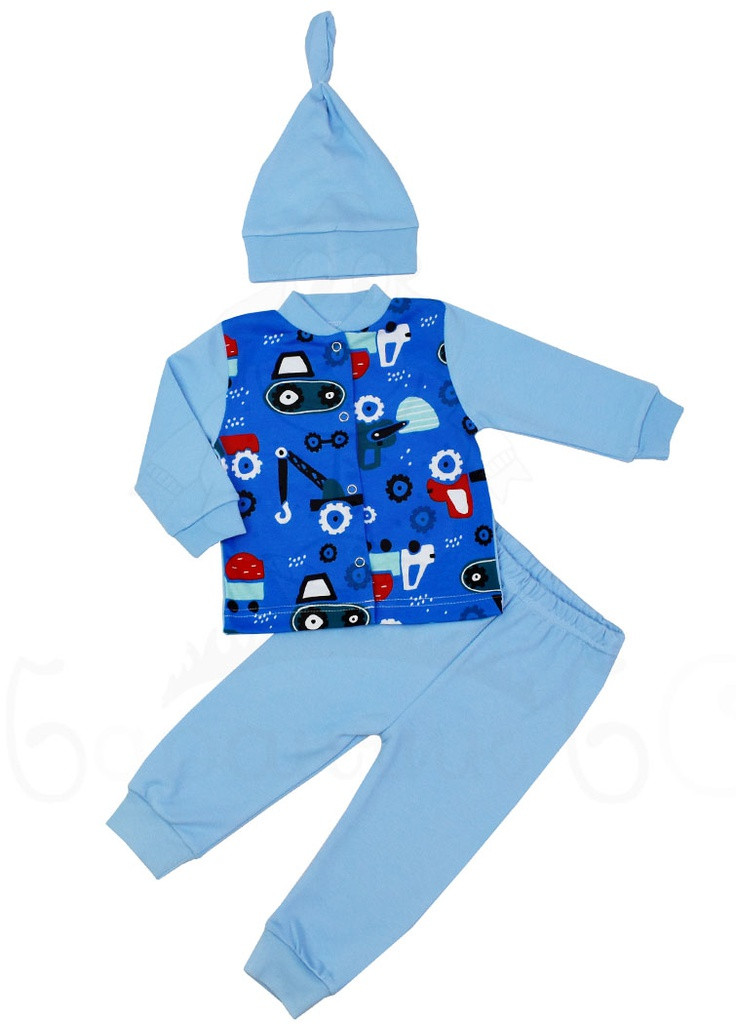 Блакитний демісезонний комплект для немовлят Баранчик БО