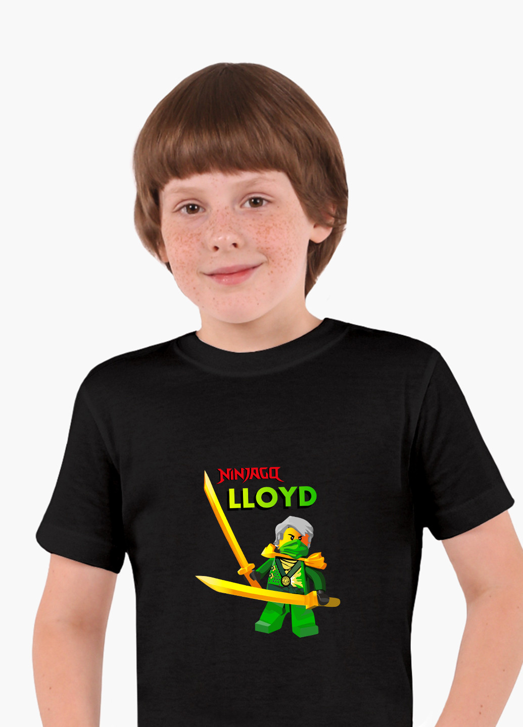 Чорна демісезонна футболка дитяча ллойд гармадон лего ніндзяго (lloyd montgomery garmadon lego ninjago masters of spinjitzu) (9224-2641) MobiPrint