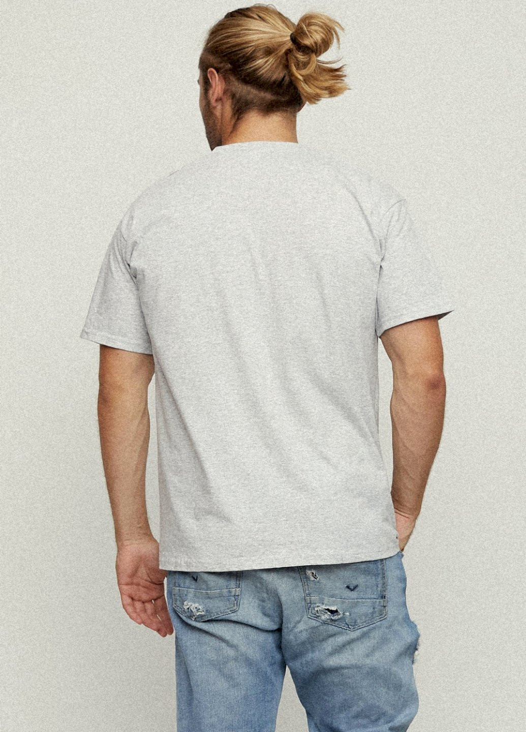 Серая футболка мужская basic YAPPI