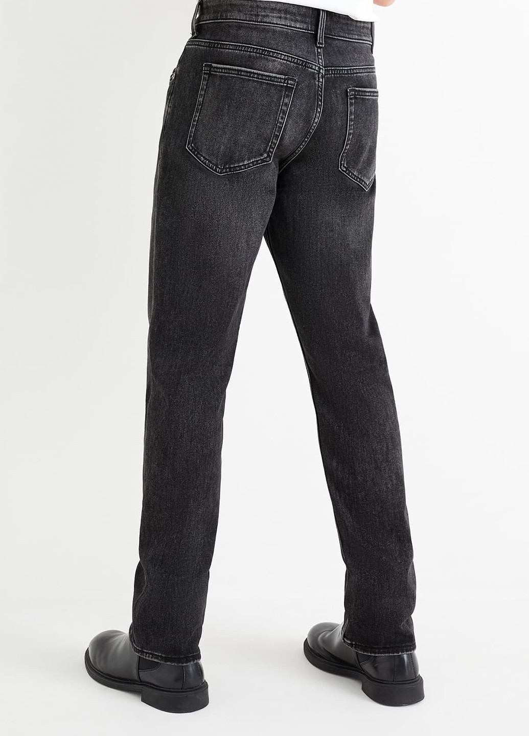 Темно-серые демисезонные регюлар фит джинсы C&A